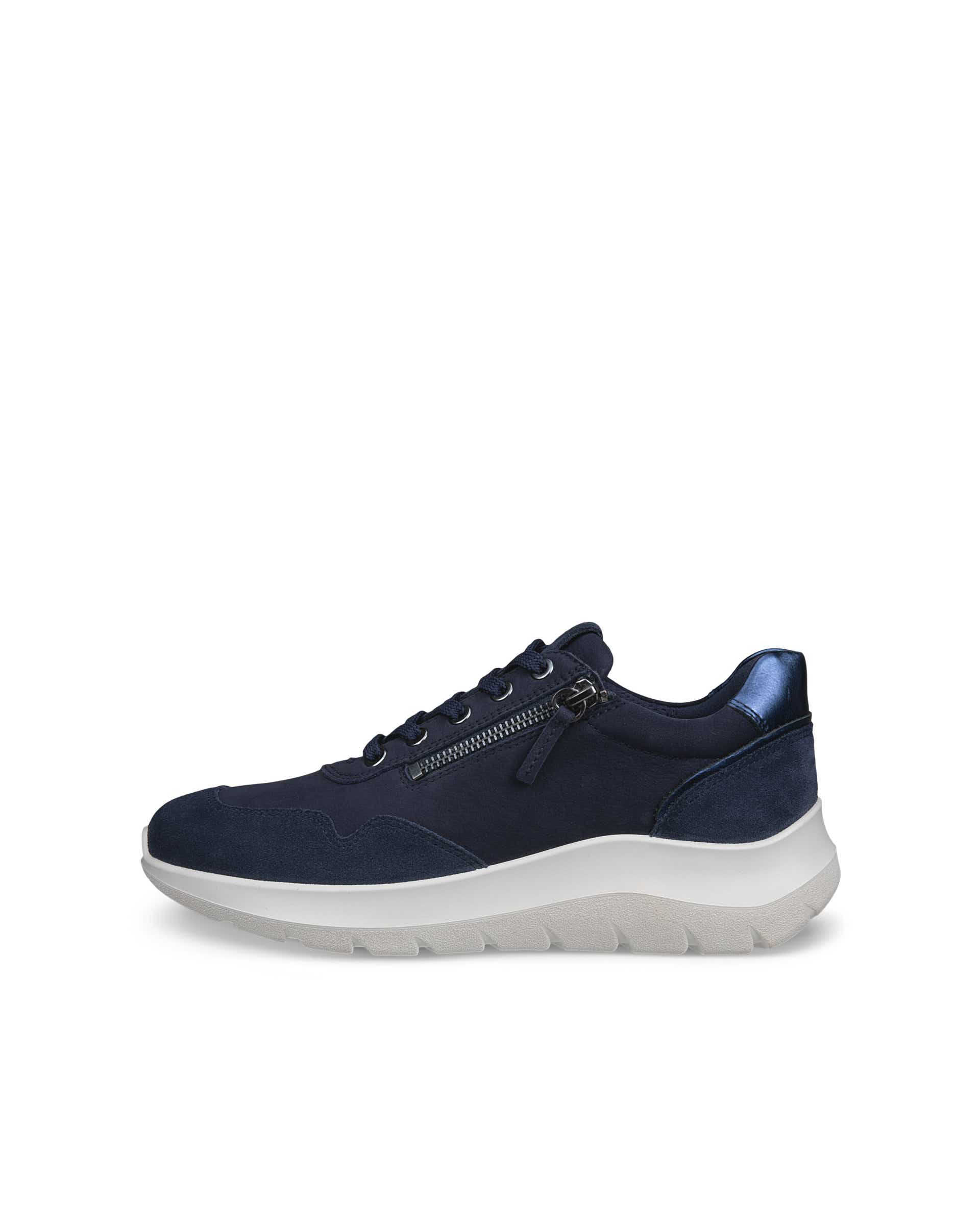 Women's ECCO® VALERIE Nubuck Trainer - Blue - Outside