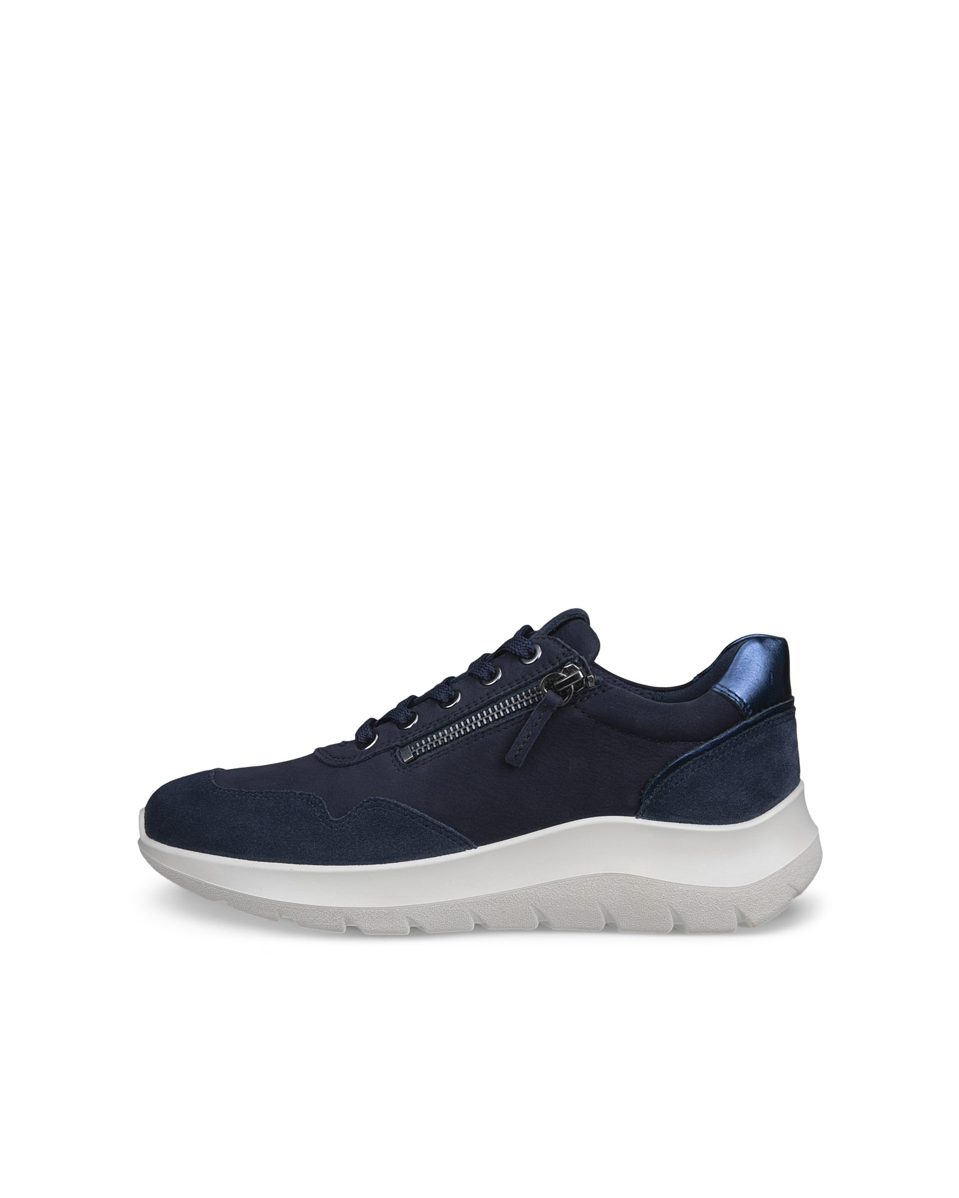 Women's ECCO® VALERIE Nubuck Trainer - Blue - Outside