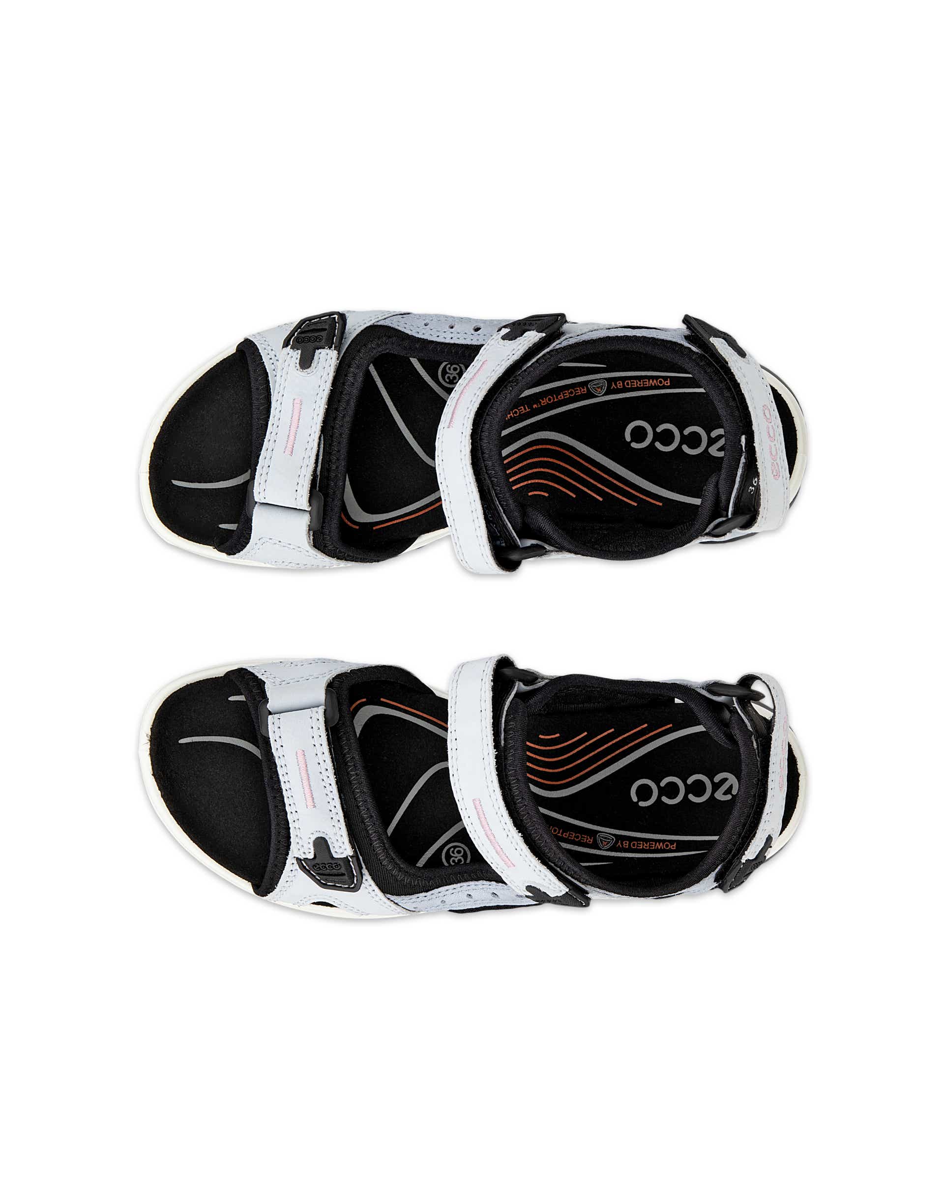 Dámské nubukové outdoorové sandály ECCO® Offroad Yucatan - Modrá - Top left pair