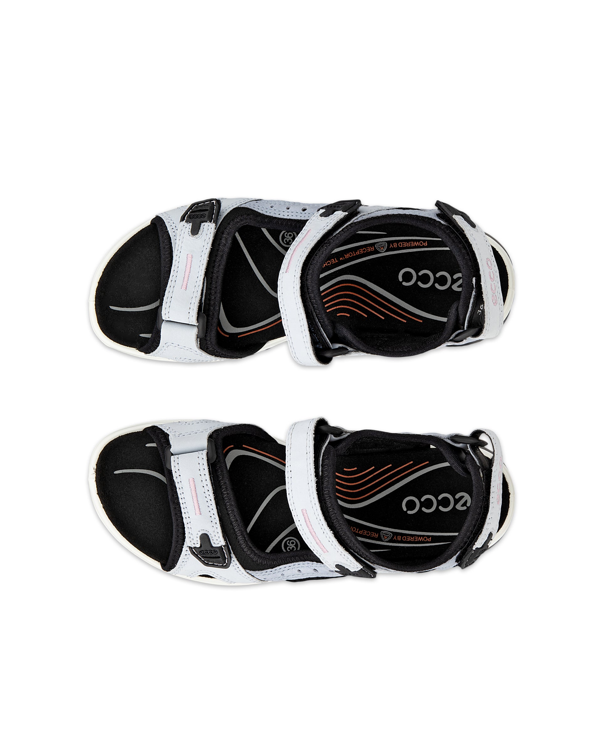 ECCO® Offroad Yucatan Dames nubuck wandelsandaal - Blauw - Top left pair
