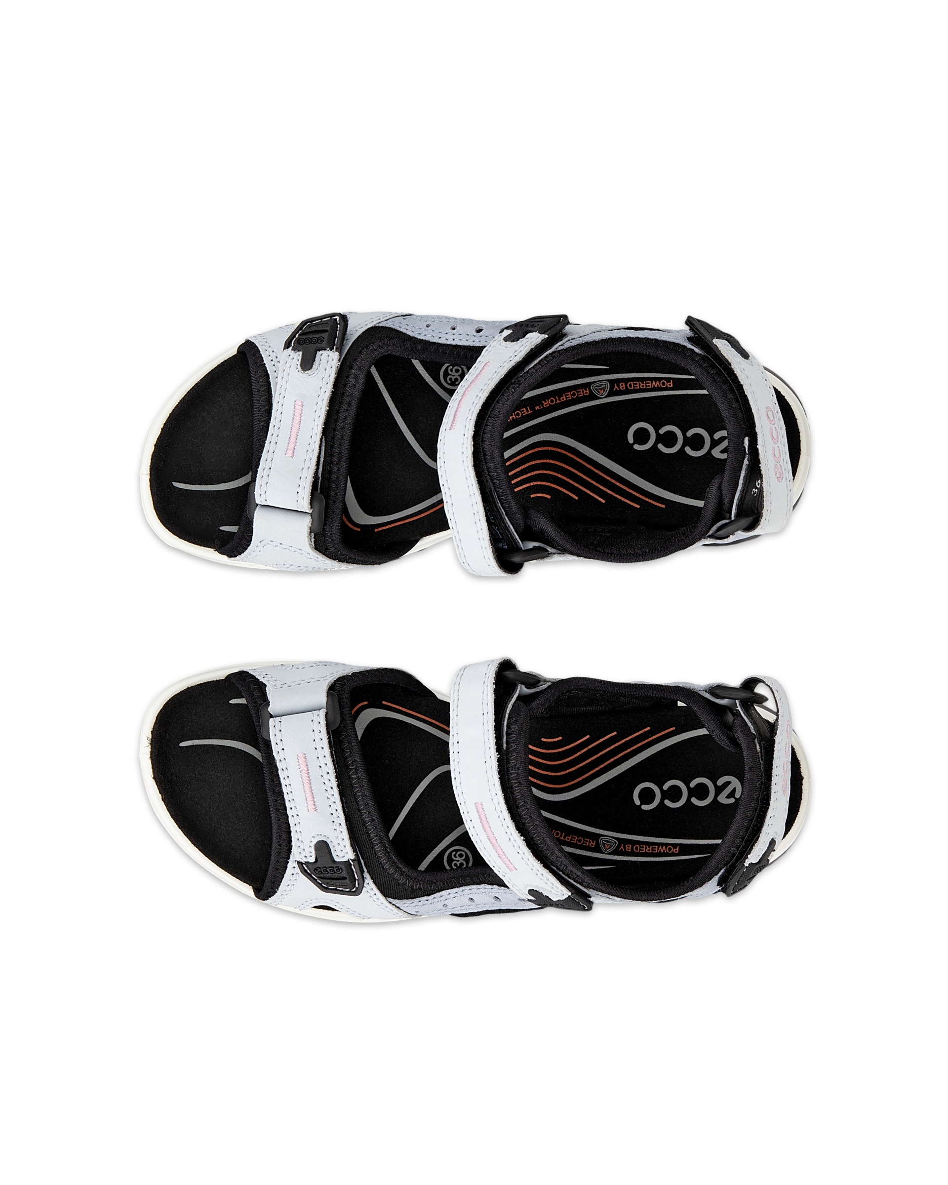 Dámské nubukové outdoorové sandály ECCO® Offroad Yucatan - Modrá - Top left pair