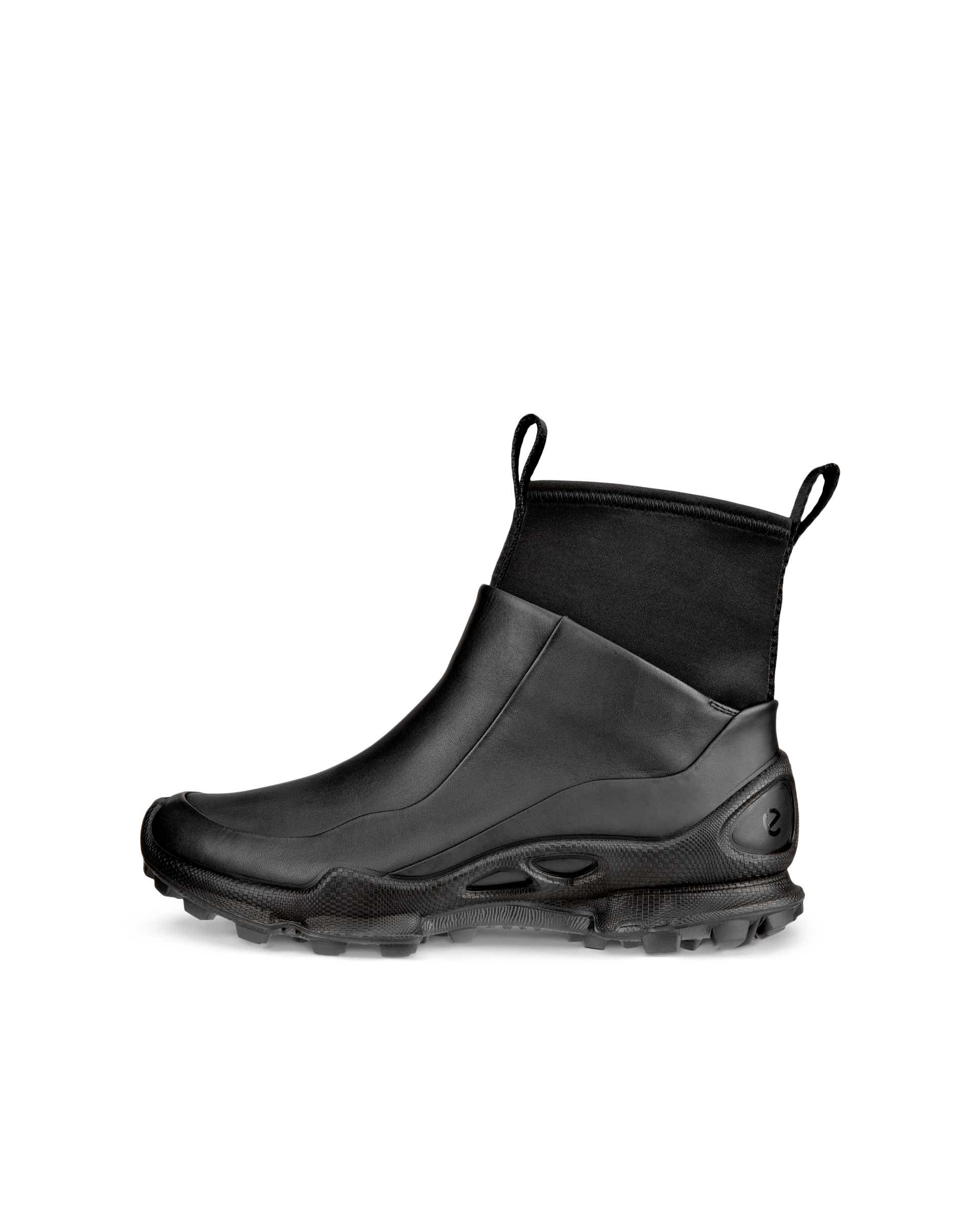ECCO BIOM C Trail ウィメンズ レザーミッドカットブーツ - ブラック - Outside