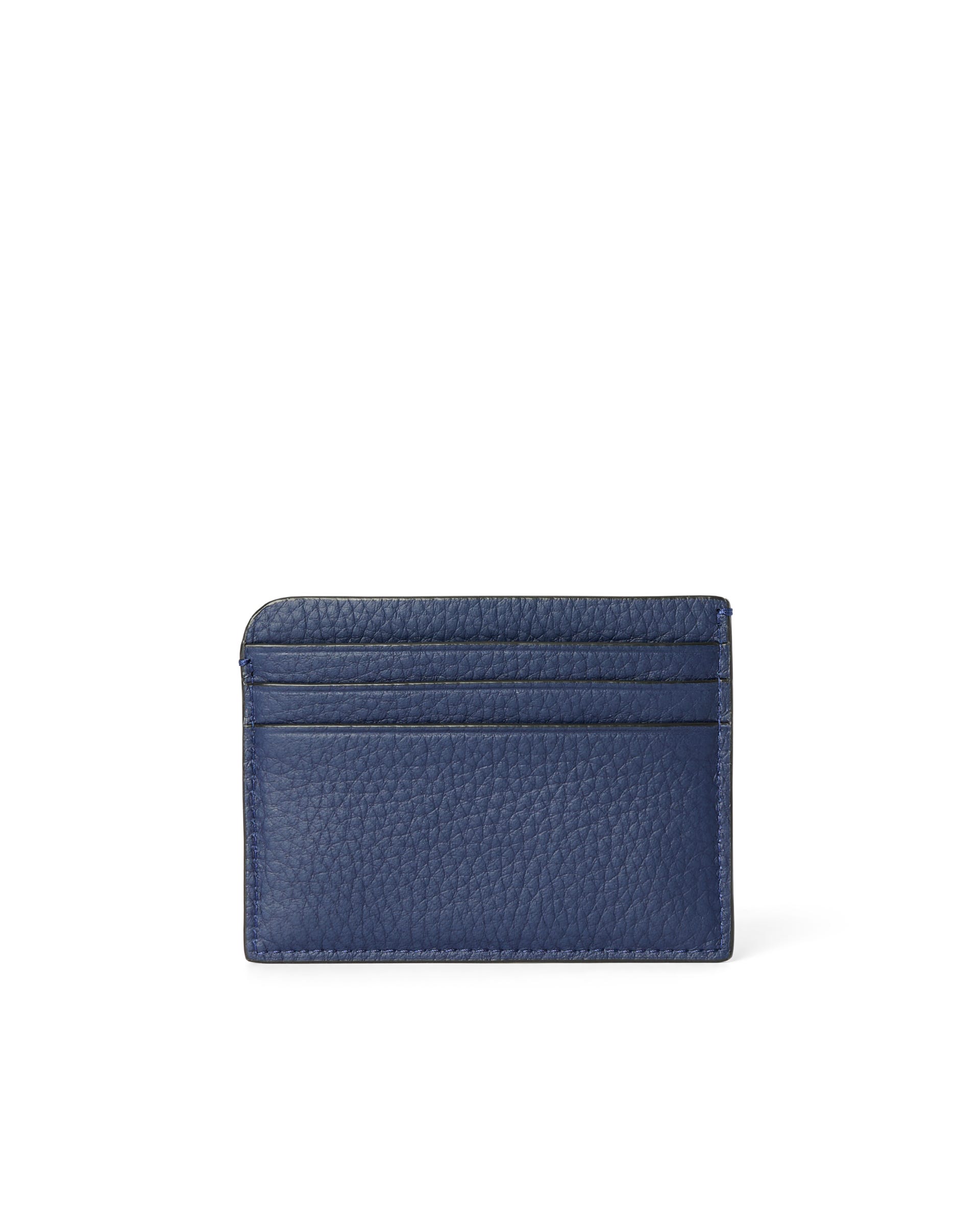 ECCO® Card Case Slim Leather Wallet - Blue - Back