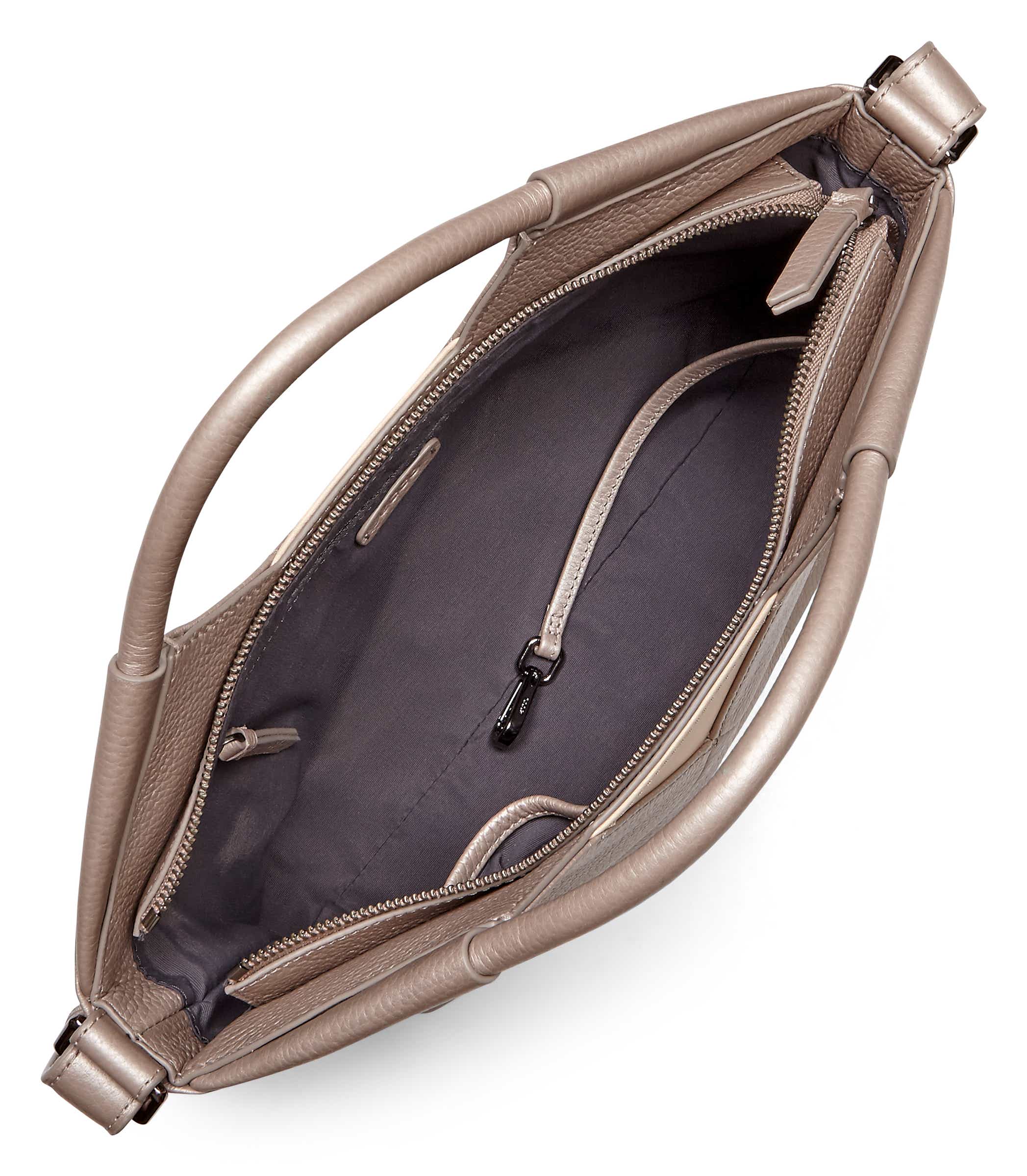 ECCO® Linnea Small Leather Work Bag - Metallics - Inside