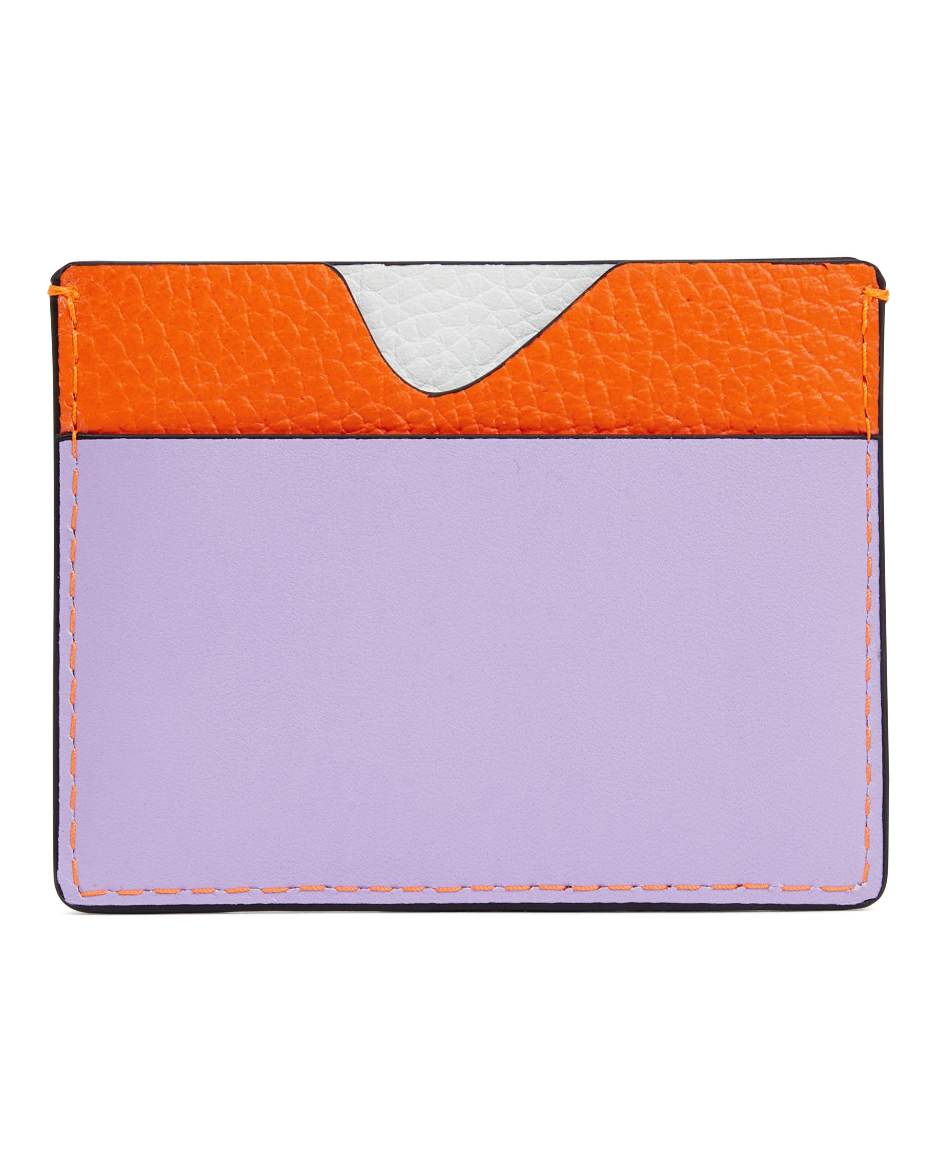 ECCO® Circular Leather Card Case - Orange - Back