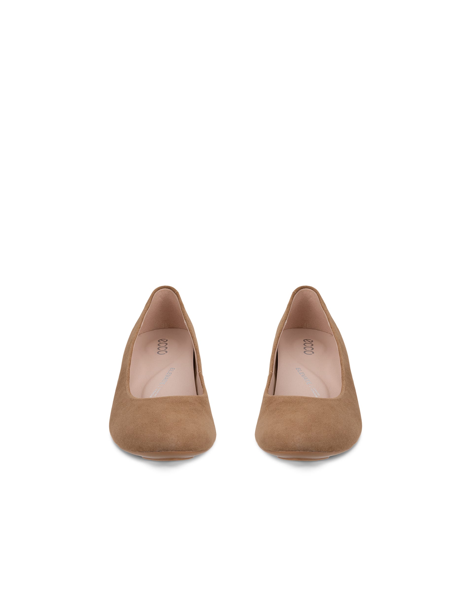 ECCO® ELEVATE 55 escarpins à talon haut en daim pour femme - Brun - Outside