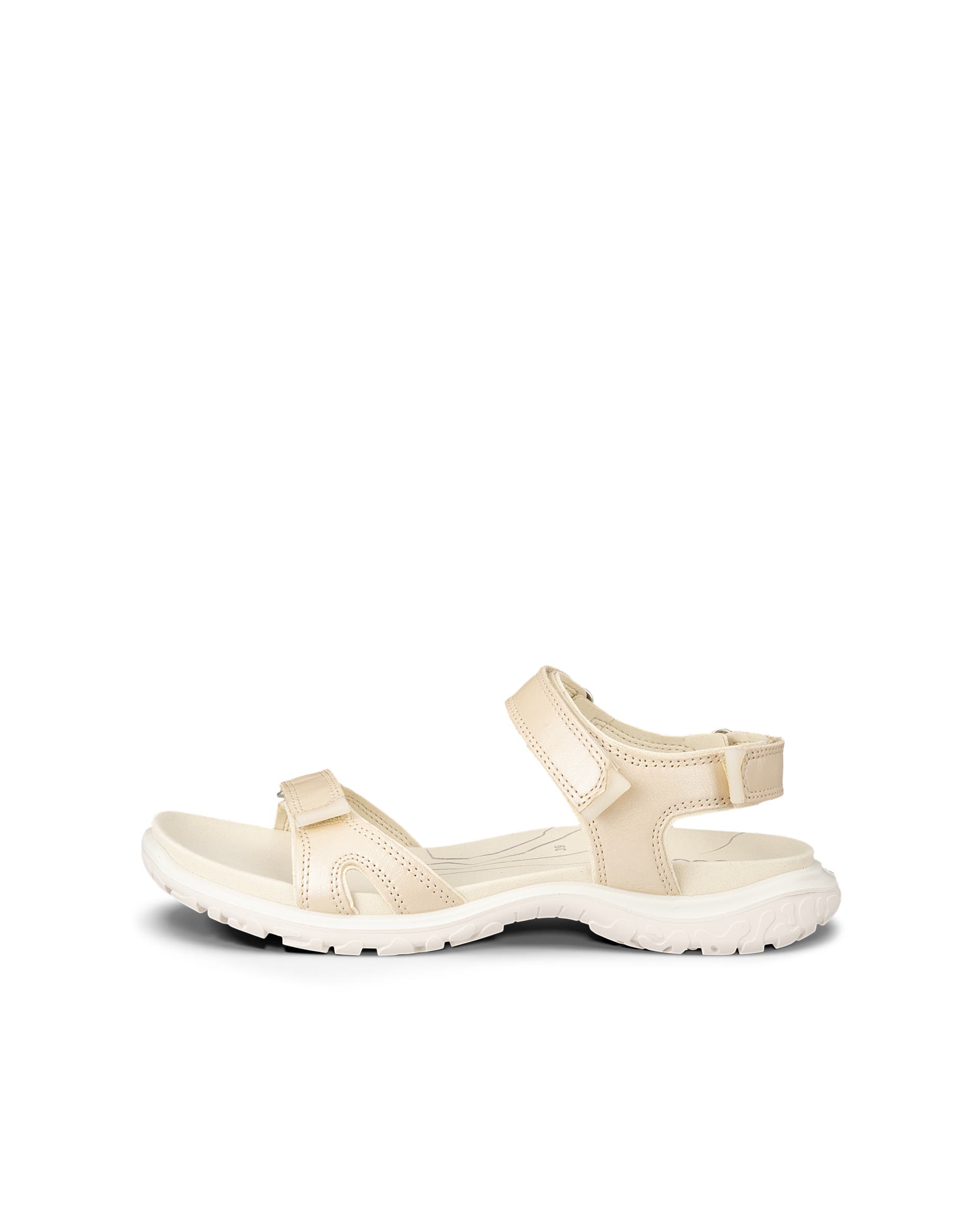 Women's ECCO® Offroad Roam Leather Walking Sandal - Beige - Outside