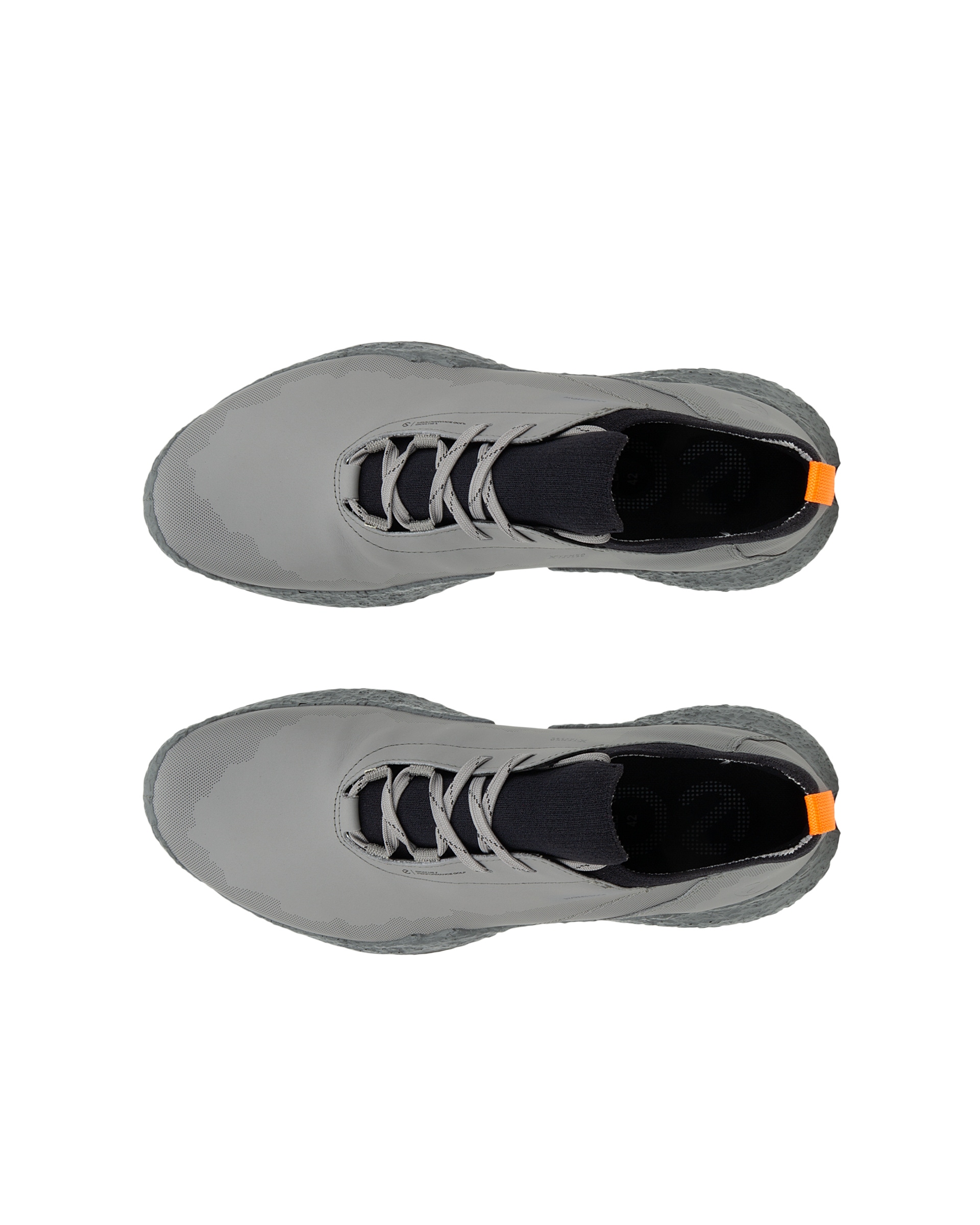 Men's ECCO® Golf BIOM H5 Leather Waterproof Golf Shoe - Grey - Top left pair