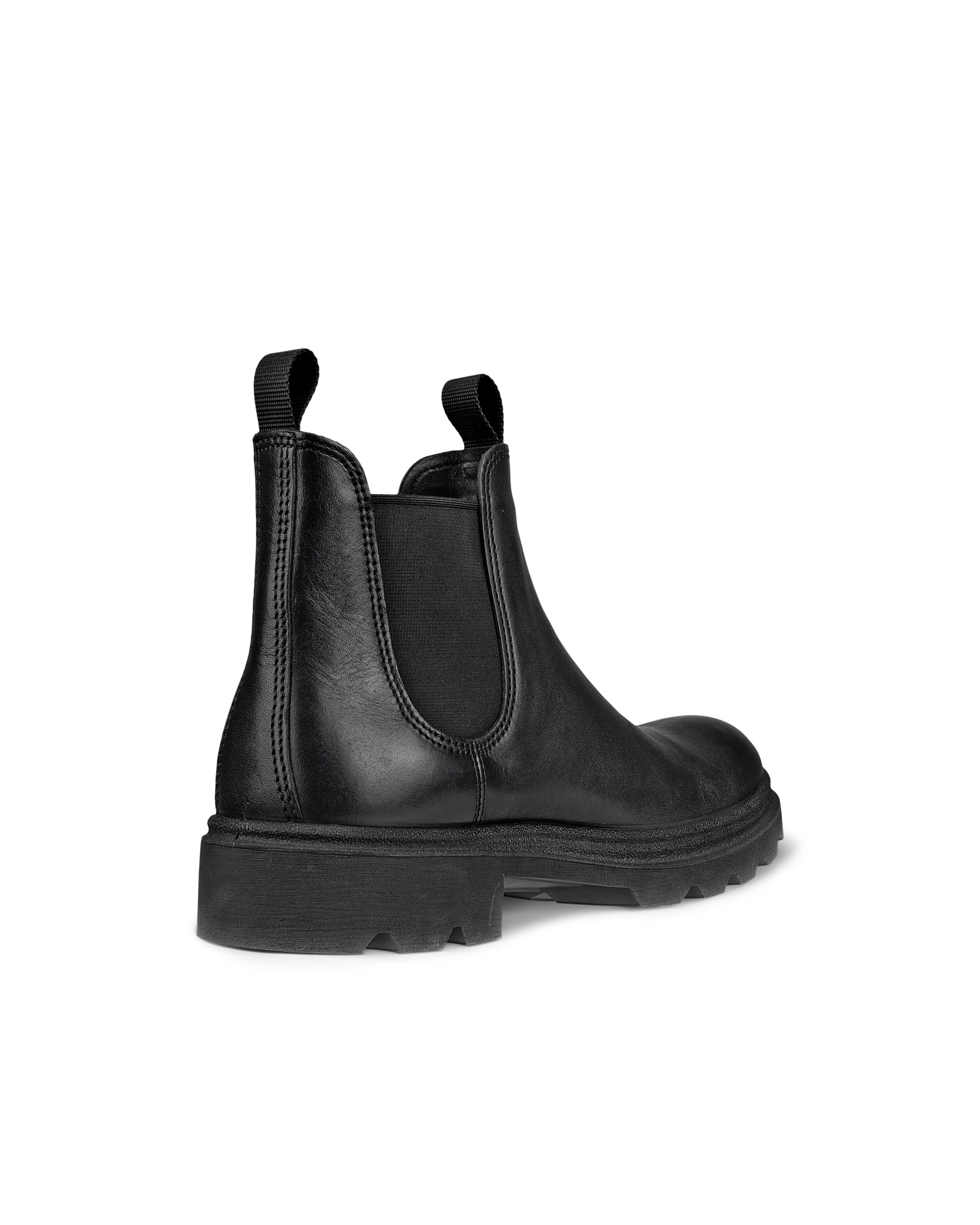 Men's ECCO® Grainer Leather Chelsea Boot - Black - Back