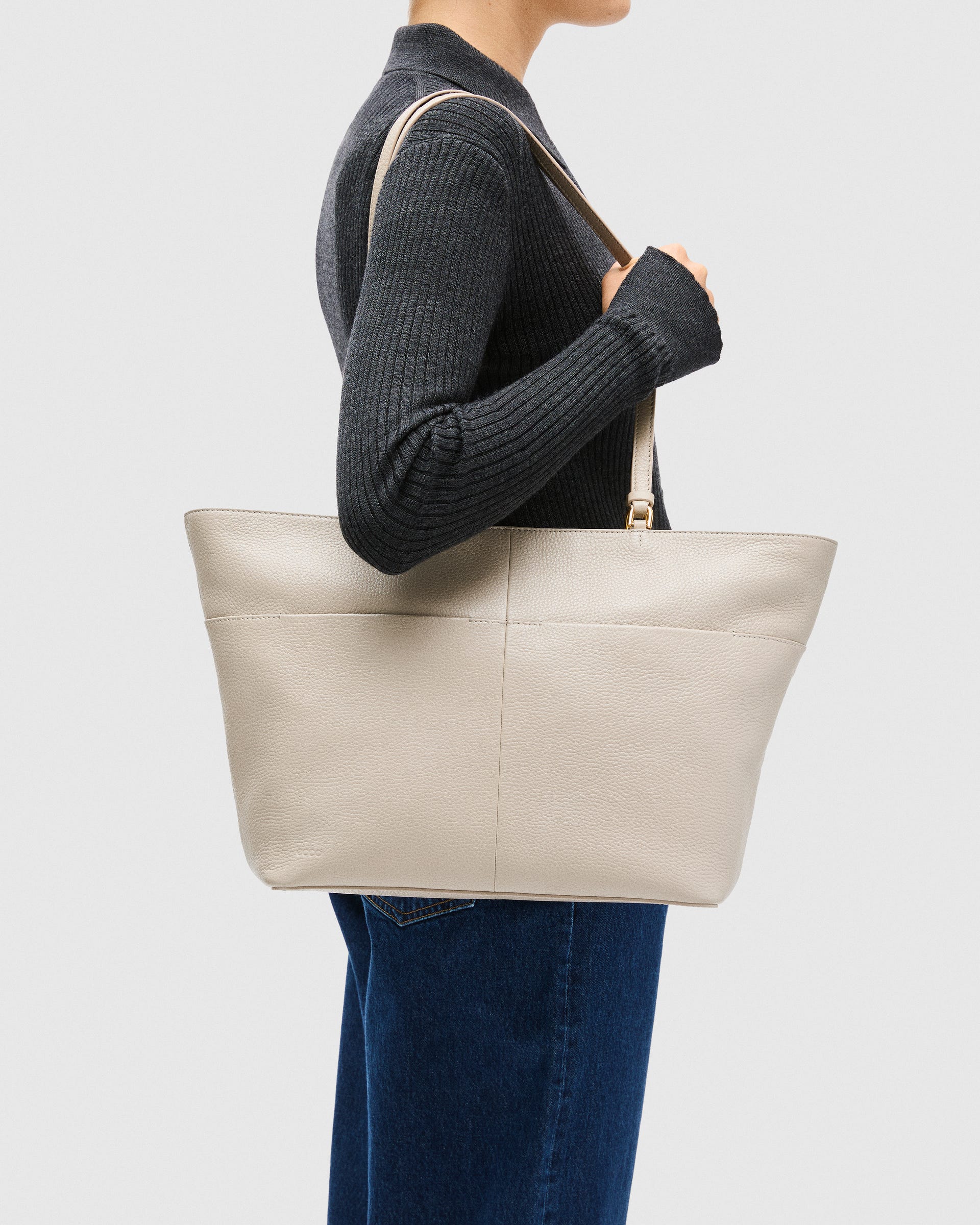 ECCO City Tote - Beige - Main