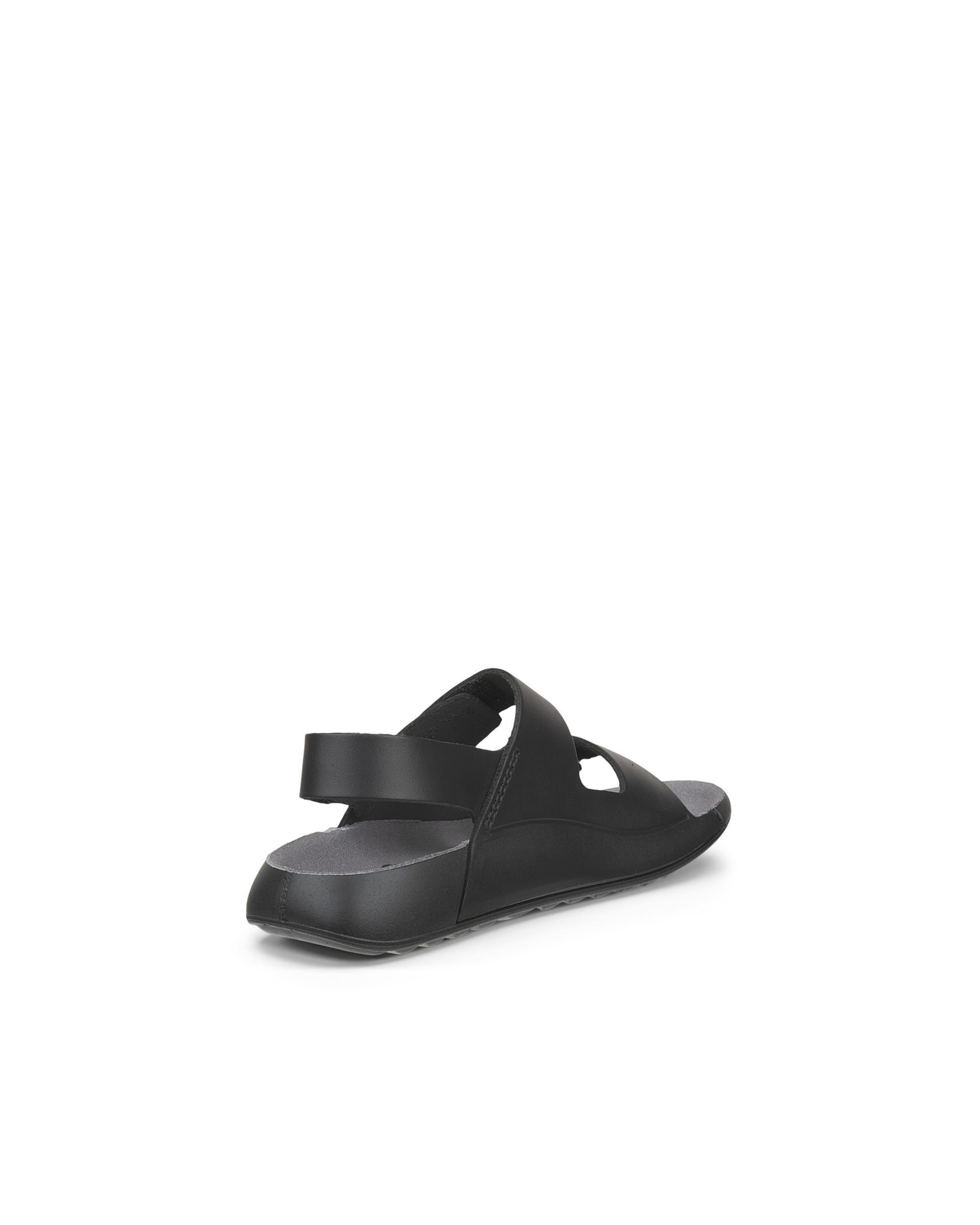ECCO® Cozmo Kinder Ledersandale mit zwei Riemen - Schwarz - Back