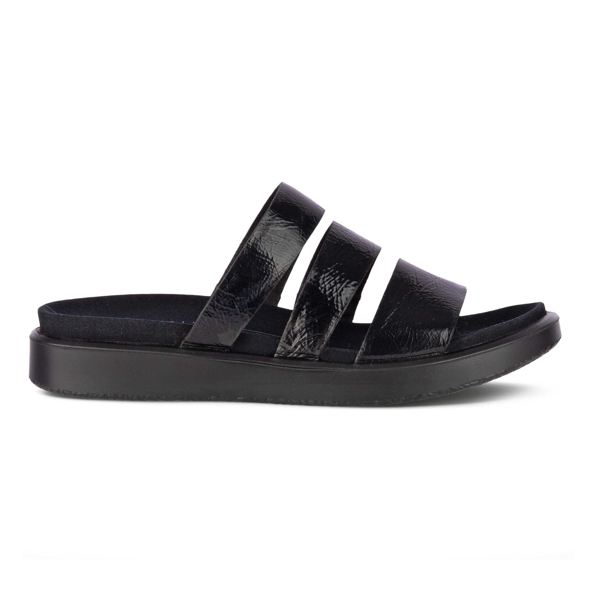ECCO FLOWT W Flat Sandal - Black - Outside