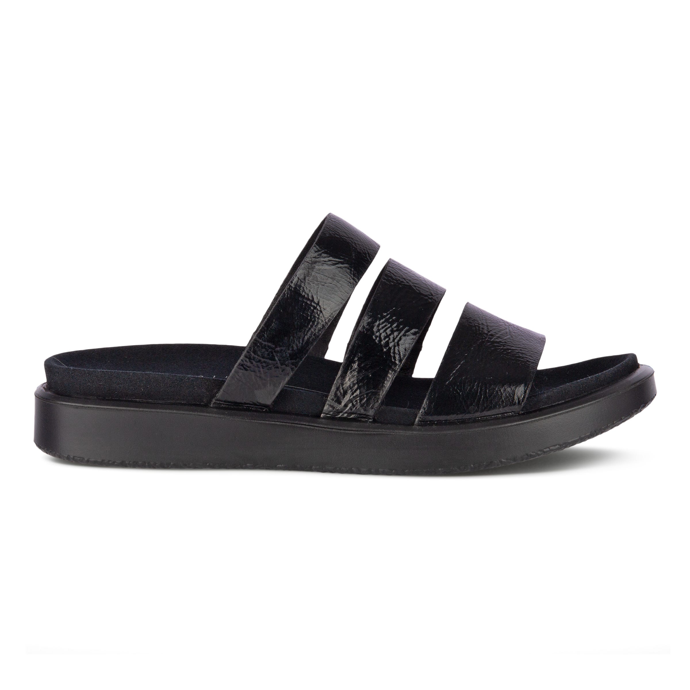 ECCO FLOWT W Flat Sandal - Black - Outside
