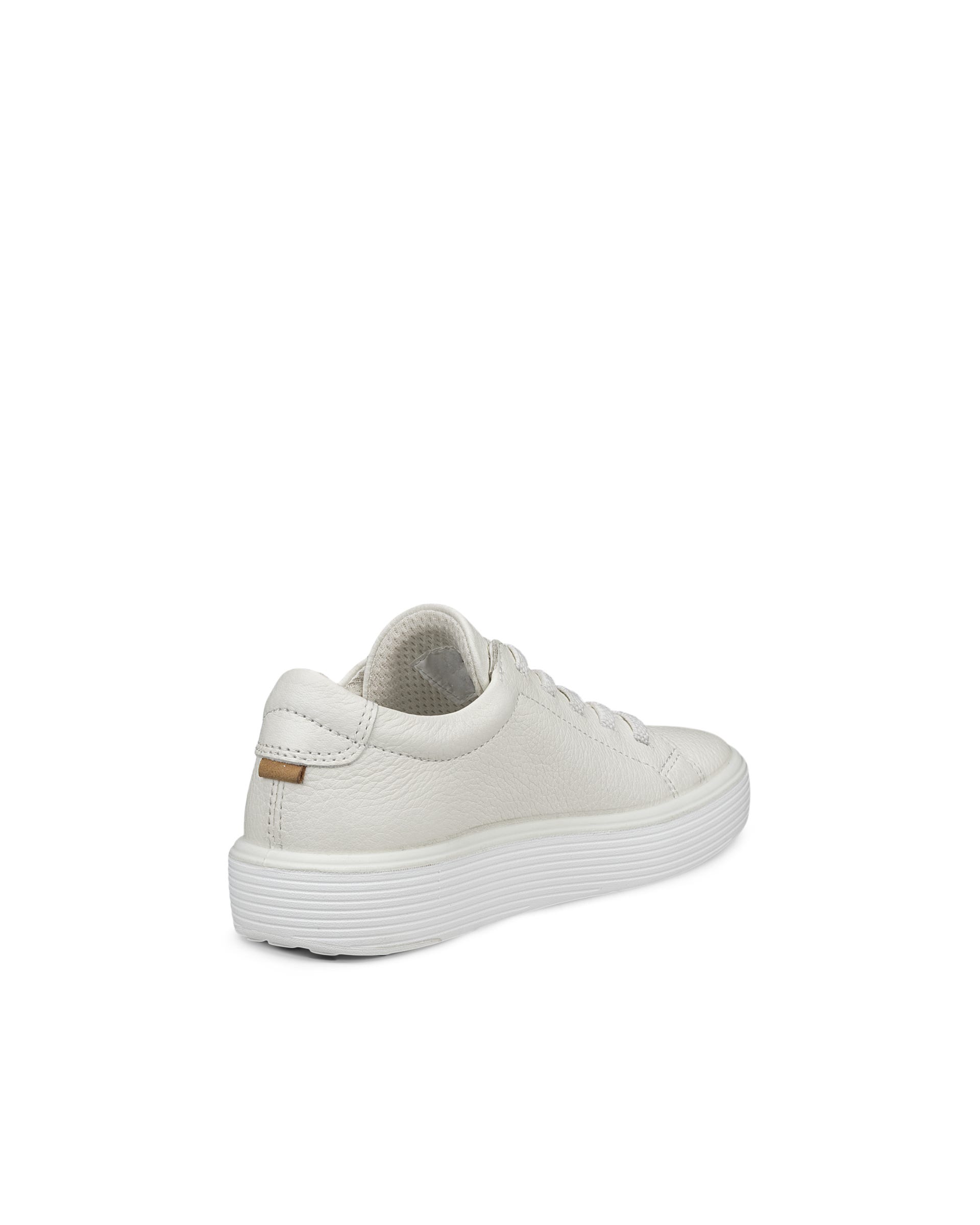 Kids' ECCO® Soft 60 Leather Sneaker - White - Back