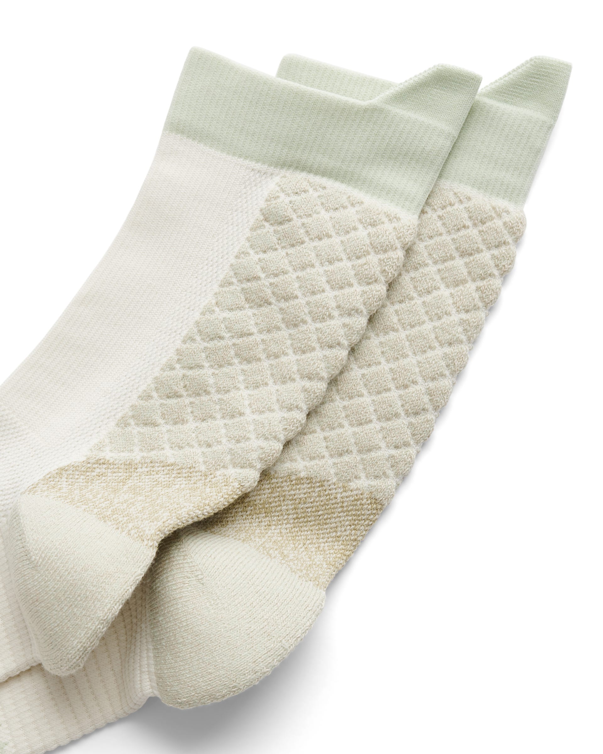 Unisex ECCO® Tech Hiking Mid-Cut Socks - Beige - Detail-1