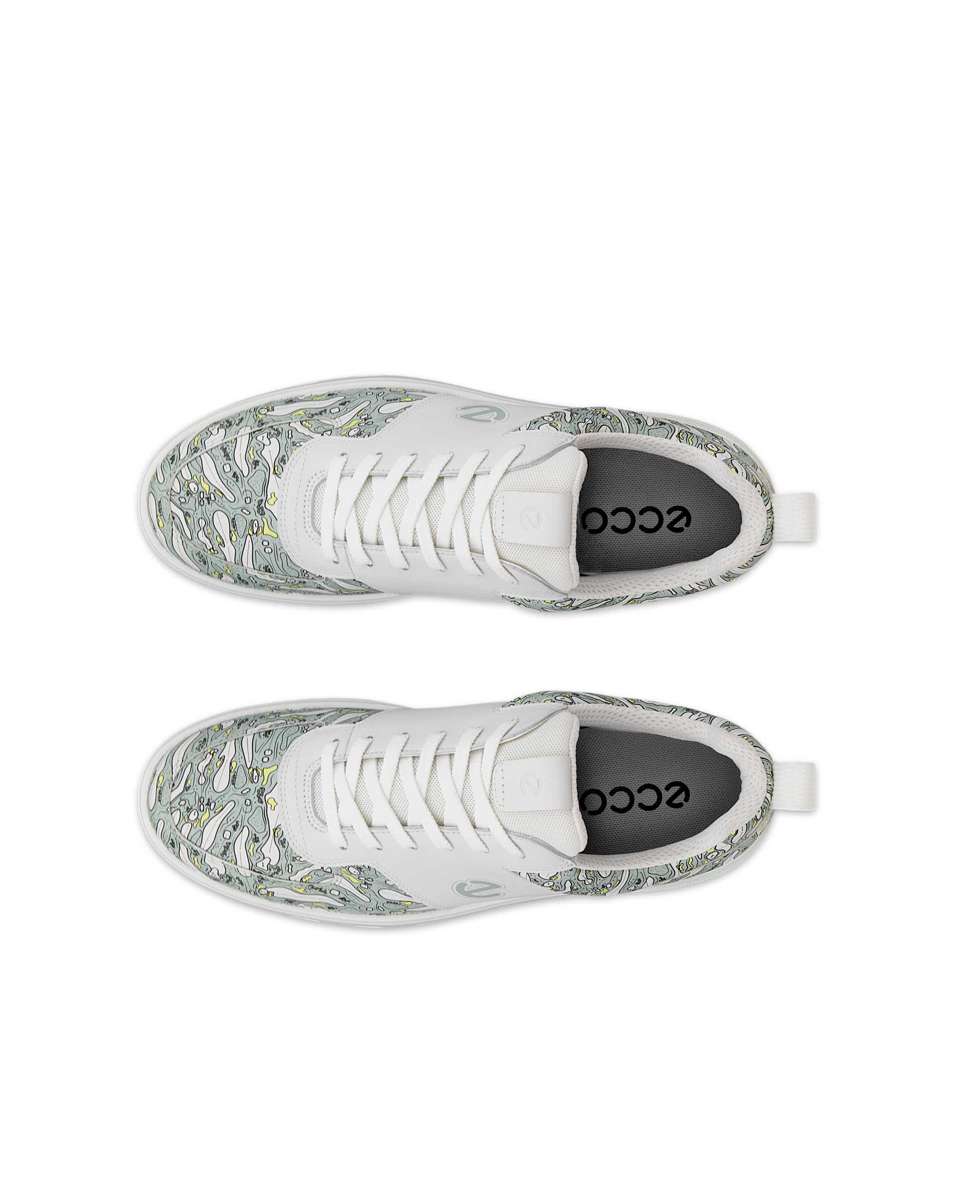 ECCO Golf Street 720 Hybrid メンズ レザーGore-Texゴルフシューズ - ホワイト - Top left pair