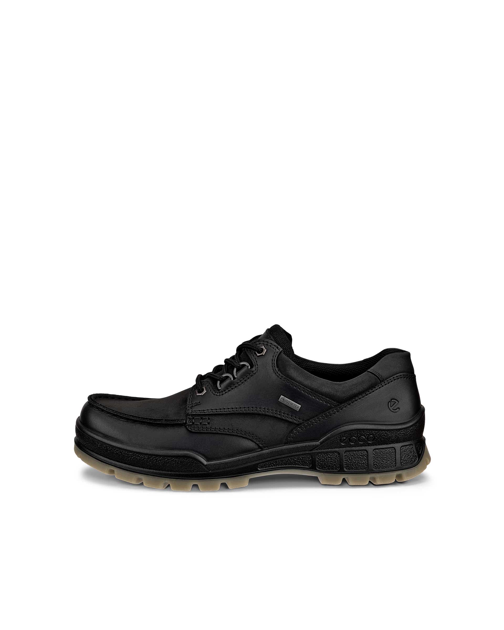 Men's ECCO® Track 25 Leather Gore-Tex Outdoor Trainer - Black - Outside