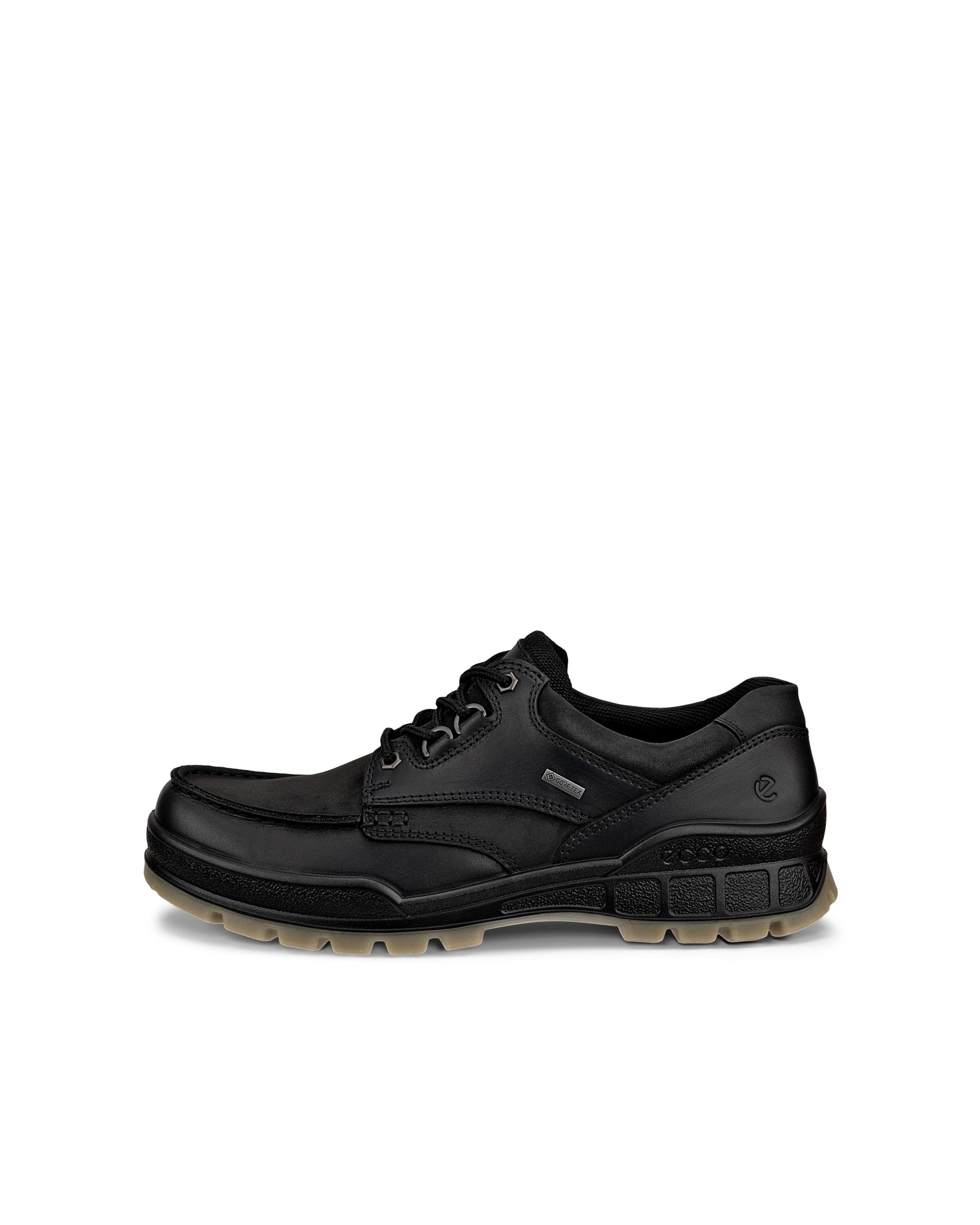 Men's ECCO® Track 25 Leather Gore-Tex Outdoor Trainer - Black - Outside