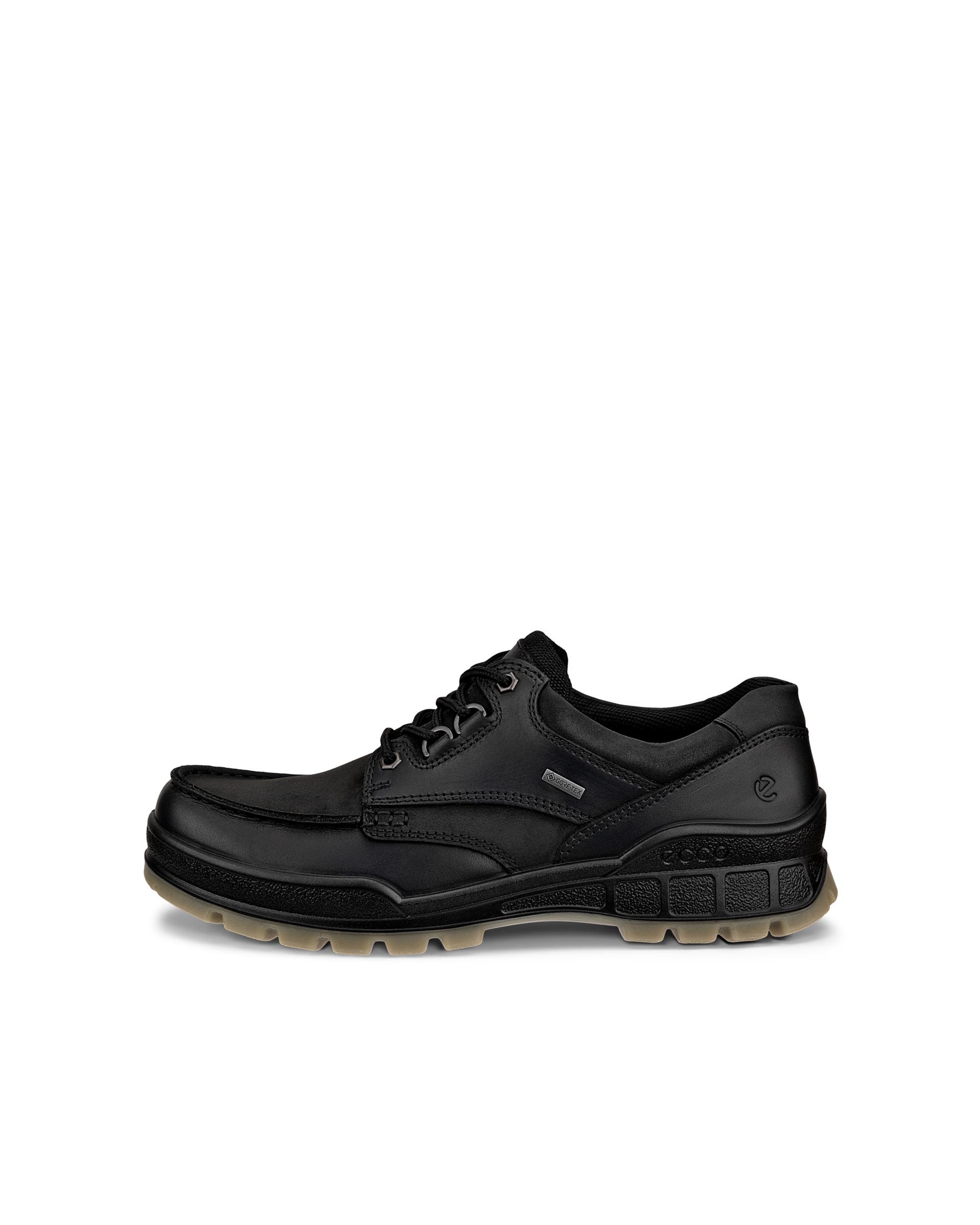 Men's ECCO® Track 25 Leather Gore-Tex Outdoor Trainer - Black - Outside
