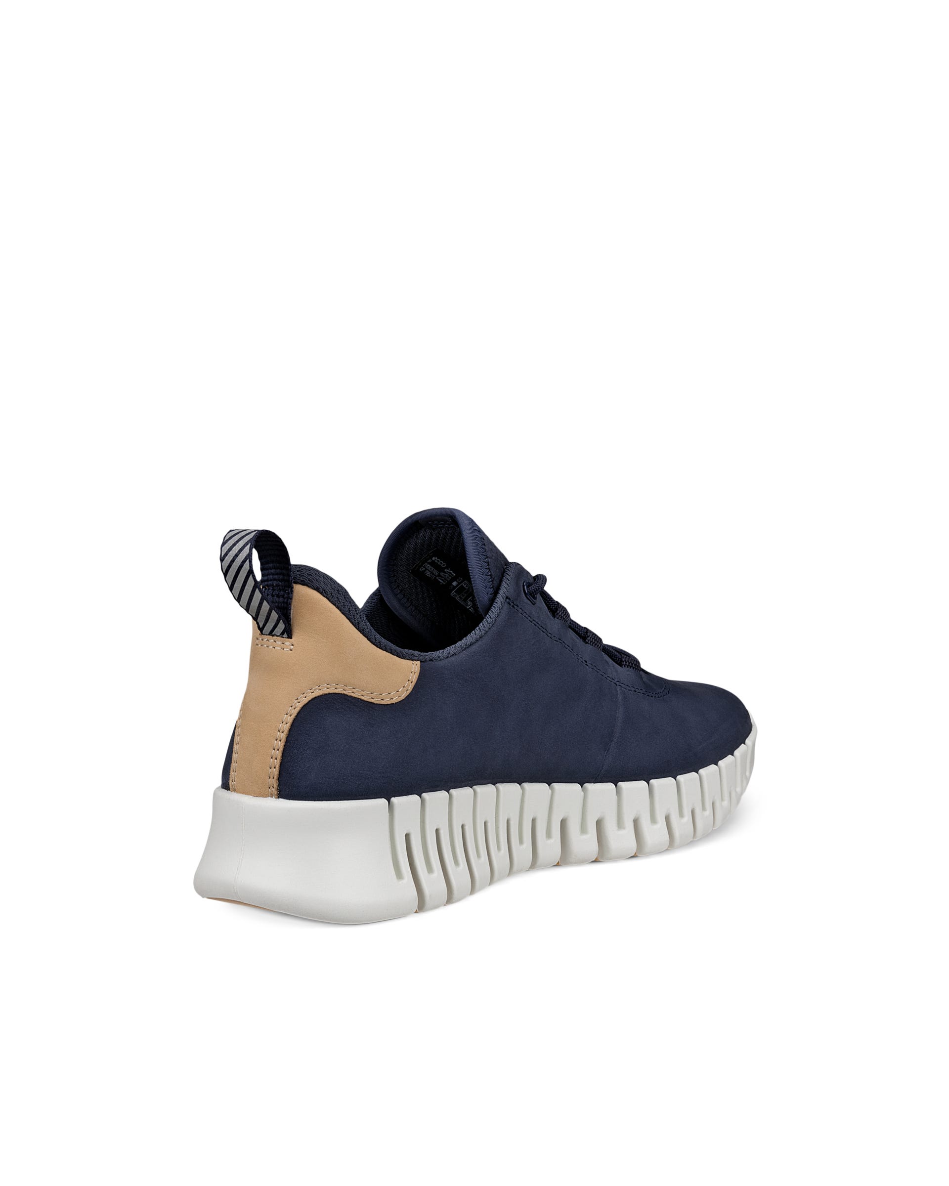 ECCO® GRUUV Damen Sneaker aus Nubukleder - Blau - Back