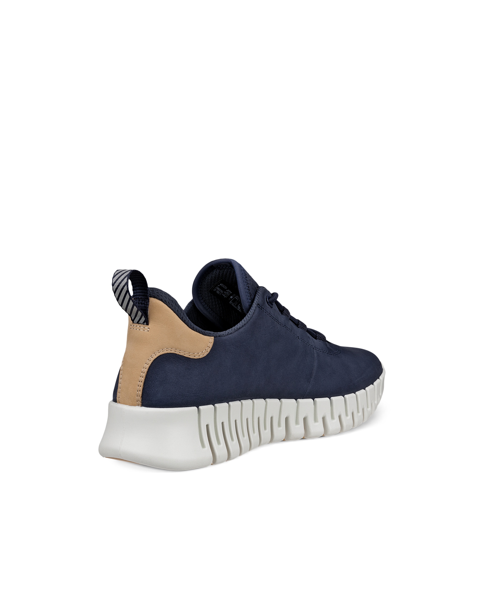 ECCO® GRUUV dames nubuck sneaker - Blauw - Back
