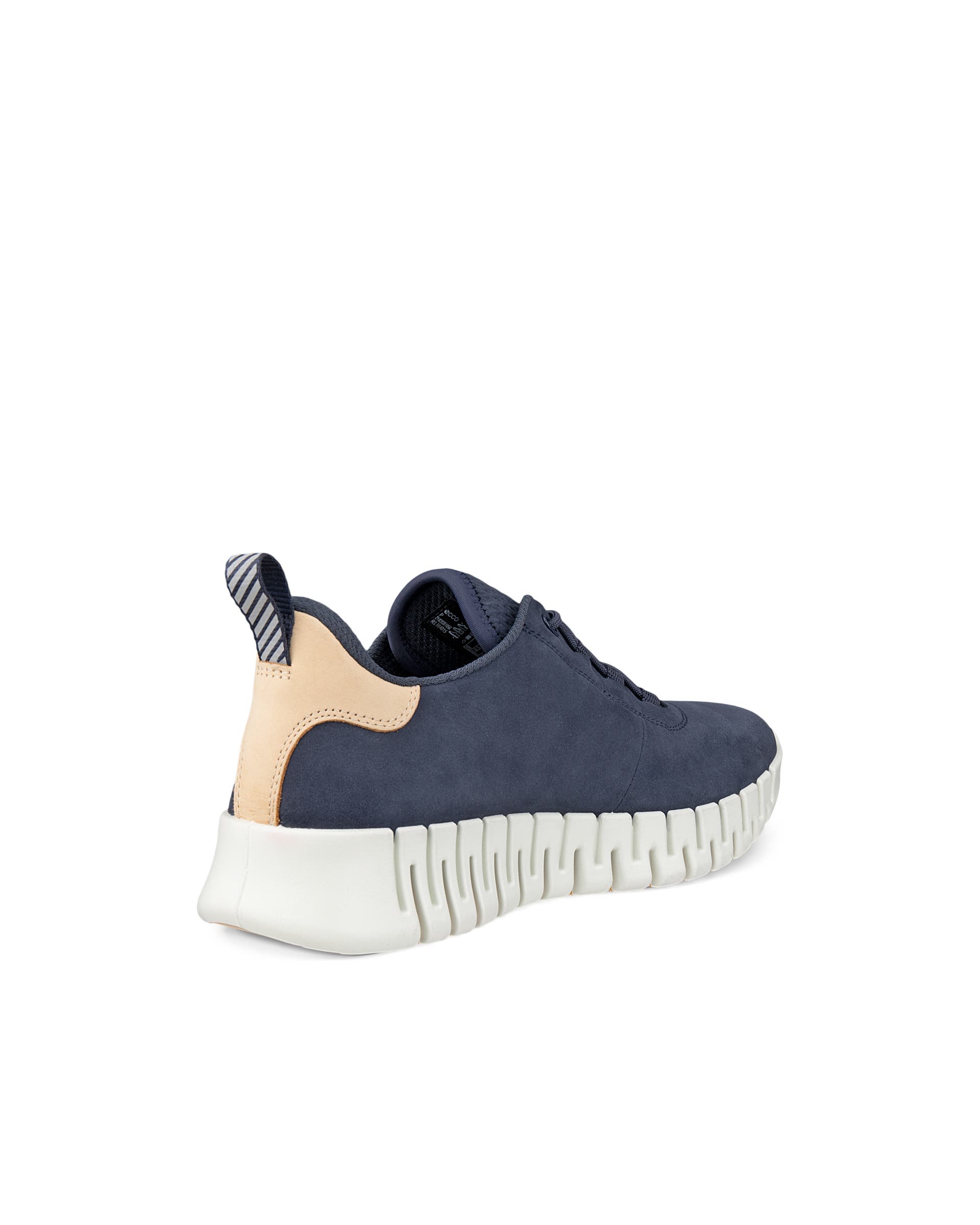 Women's ECCO® GRUUV Nubuck Trainer - Blue - Back