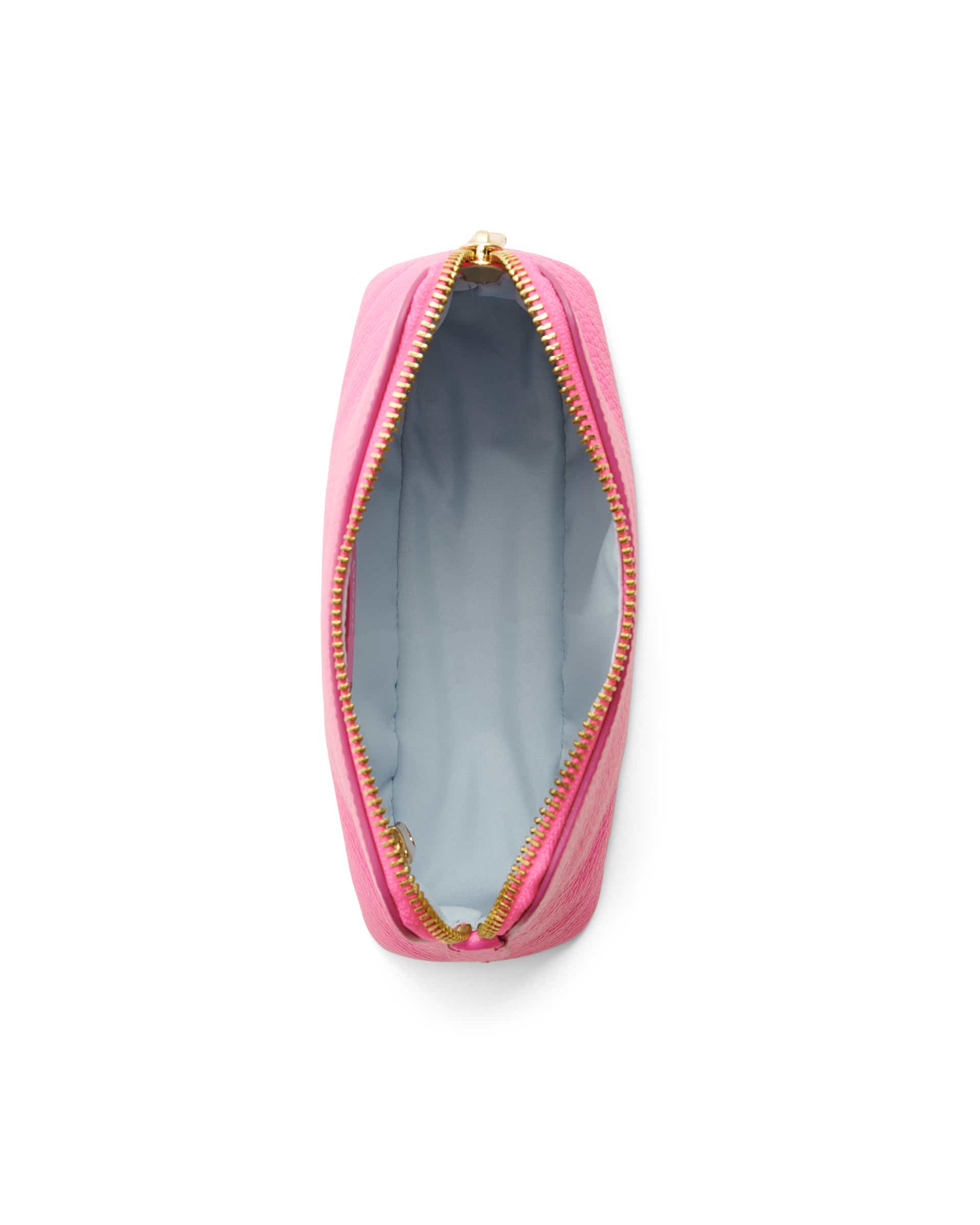 Usnjena etui torba ECCO® Cosmetic Pouch - Rožnata - Birdeye