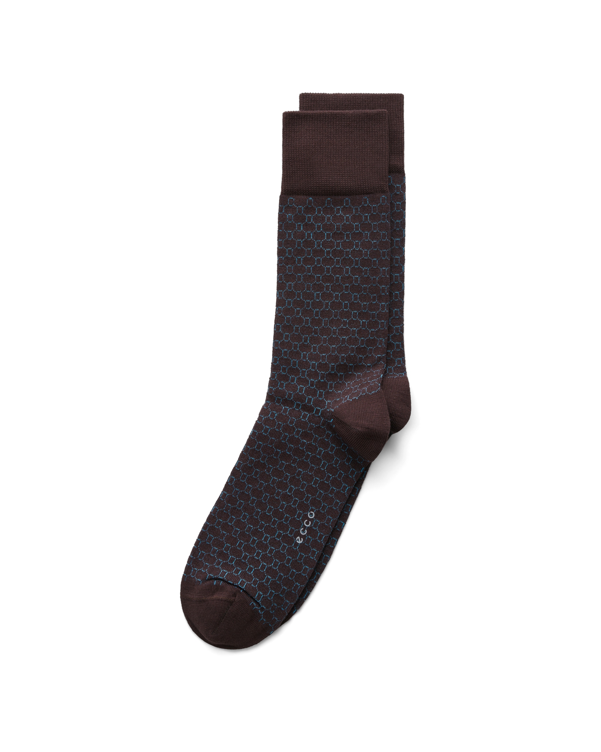 ECCO® chaussettes mi-hautes pour homme - Brun - Main