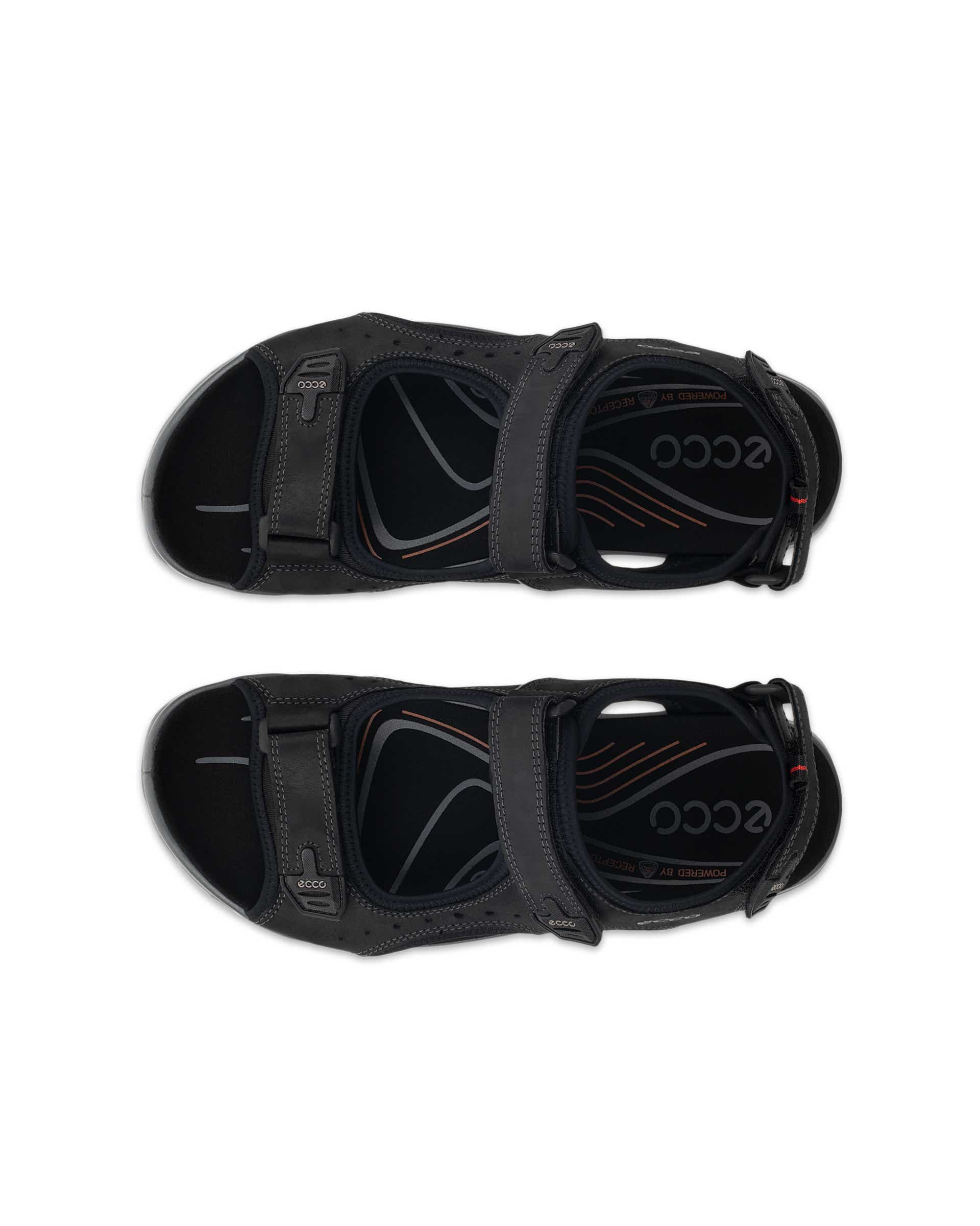 ECCO® Offroad Heren nubuck wandelsandaal - Zwart - Top left pair