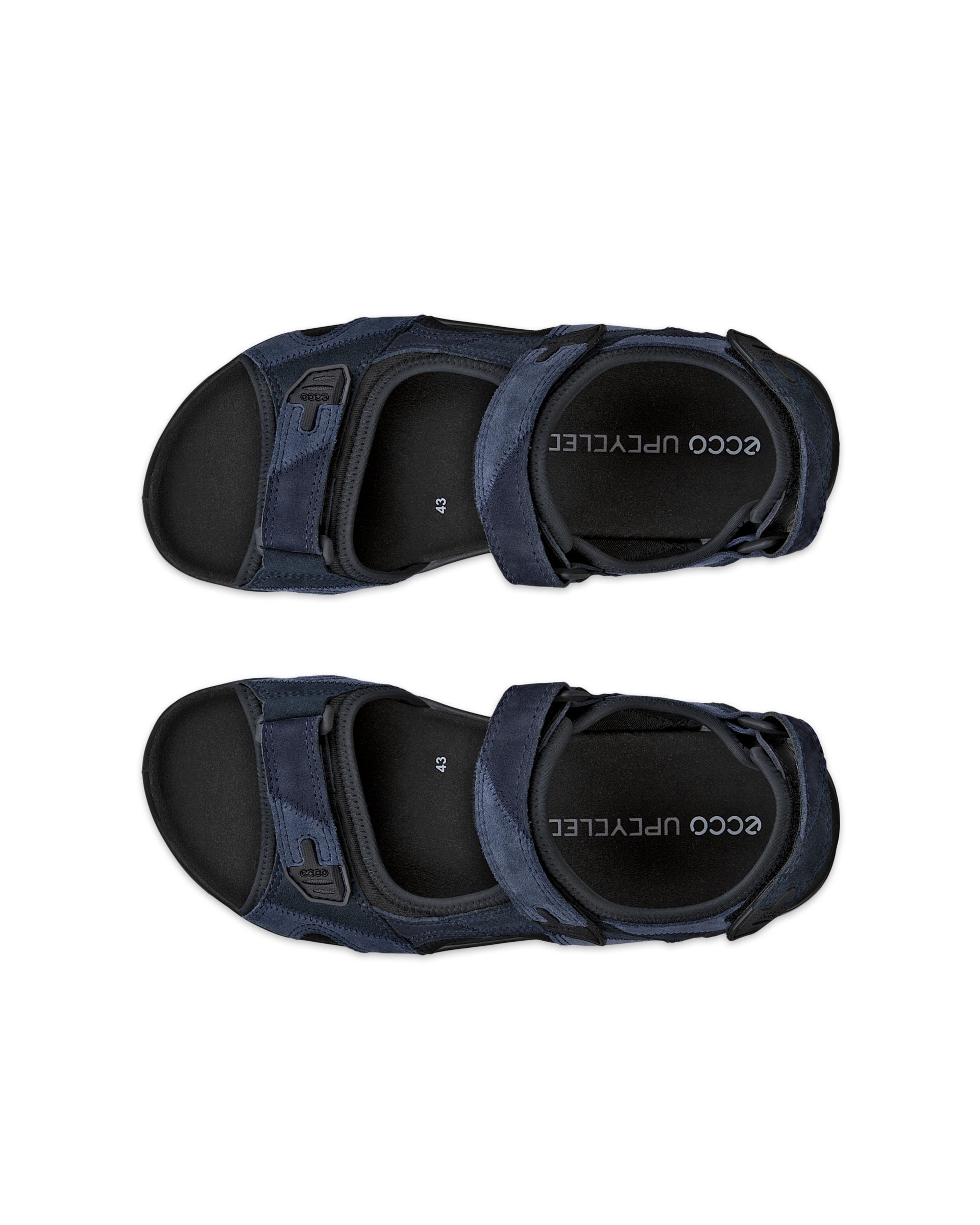 ECCO Offroad Upcycle メンズ スエードハイキングサンダル - マルチカラー - Top left pair