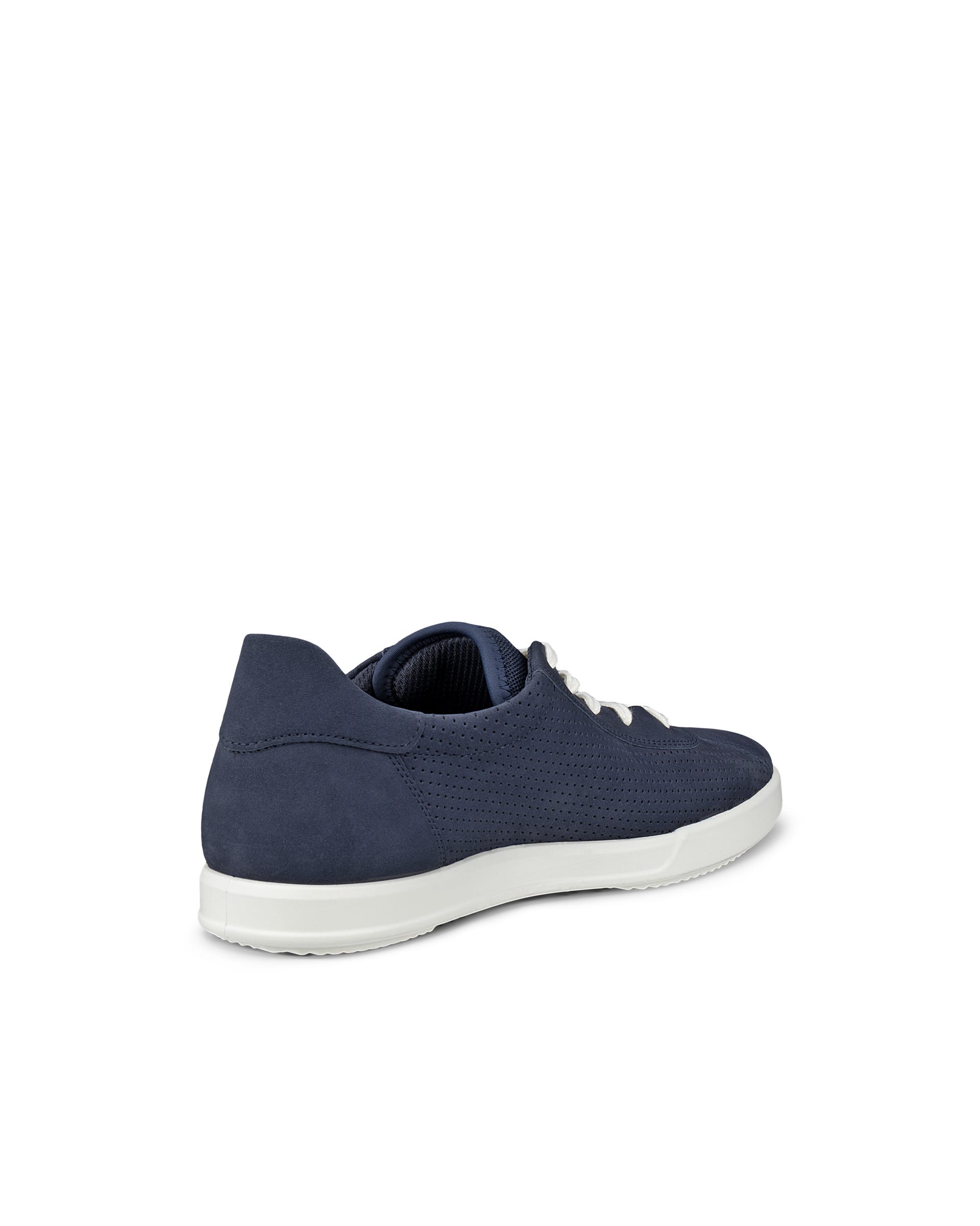 Męskie sznurowane buty z nubuku ECCO® TRAVEL - Niebieski - Outside