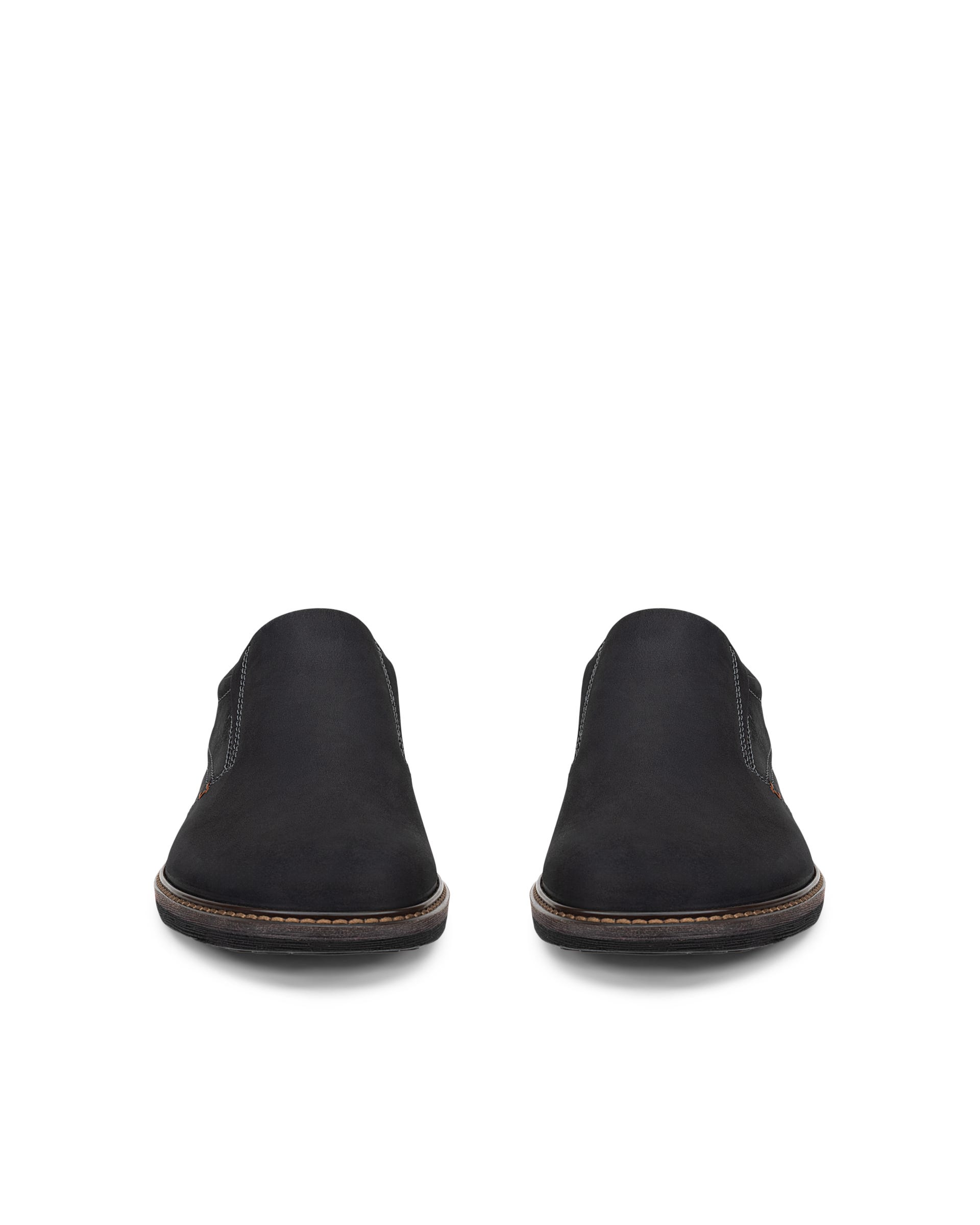 Men's ECCO® Turn Leather Gore-Tex Slip-On - Black - Outside