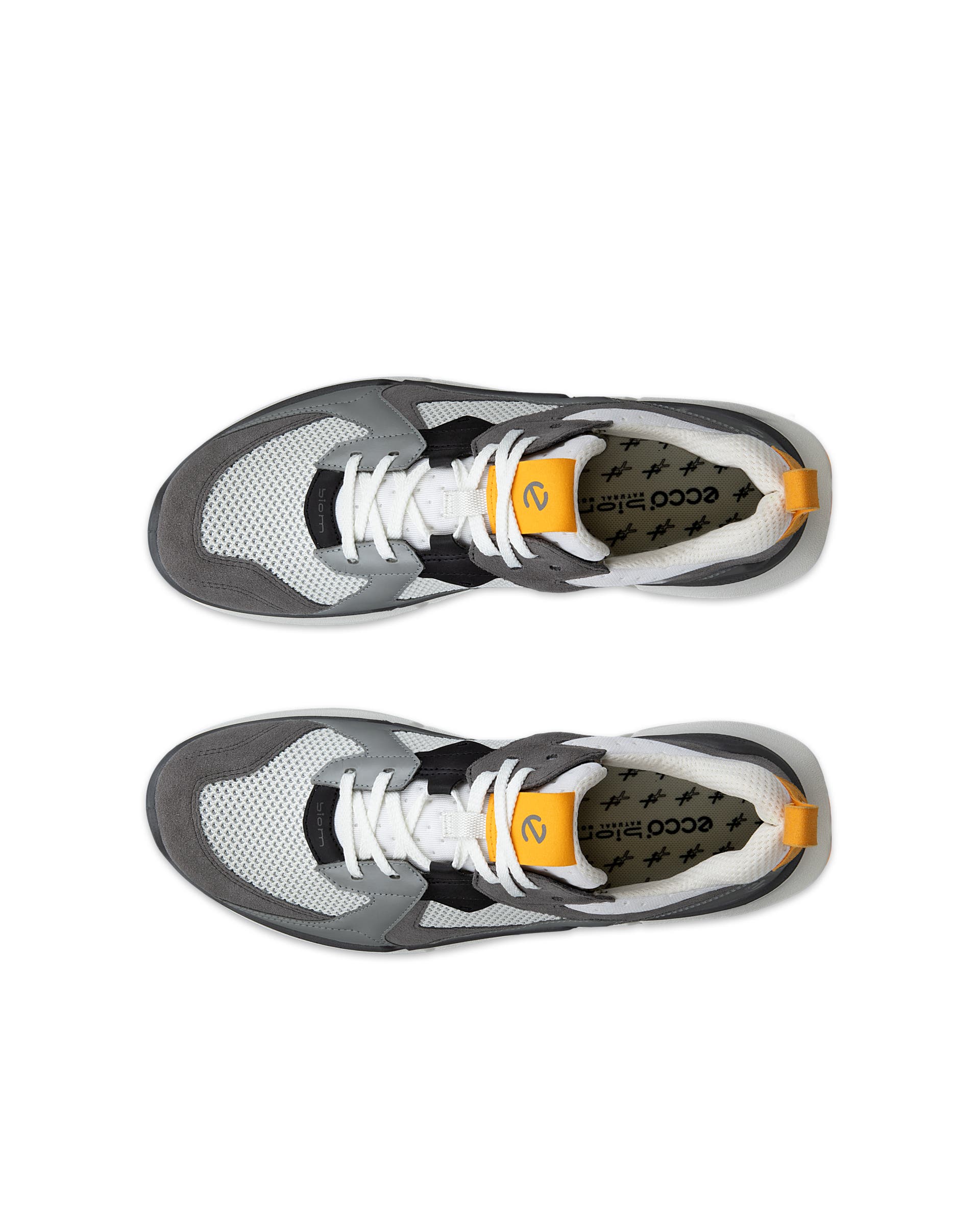 ECCO® BIOM 2.2 Herren Sneaker aus Veloursleder - Grau - Top left pair