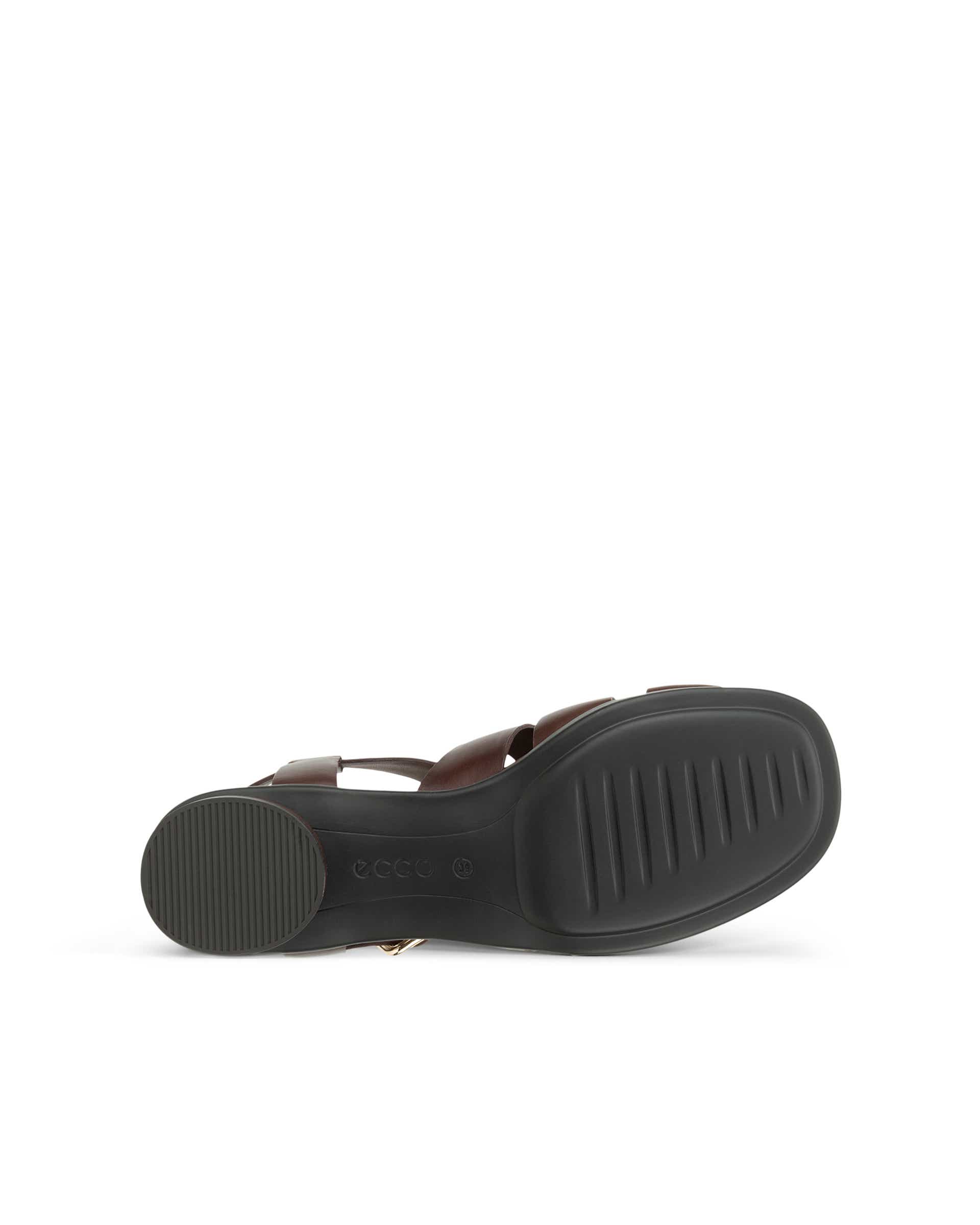 Women's ECCO® Sculpted Alba 25 Leather Sandal - Brown - Sole