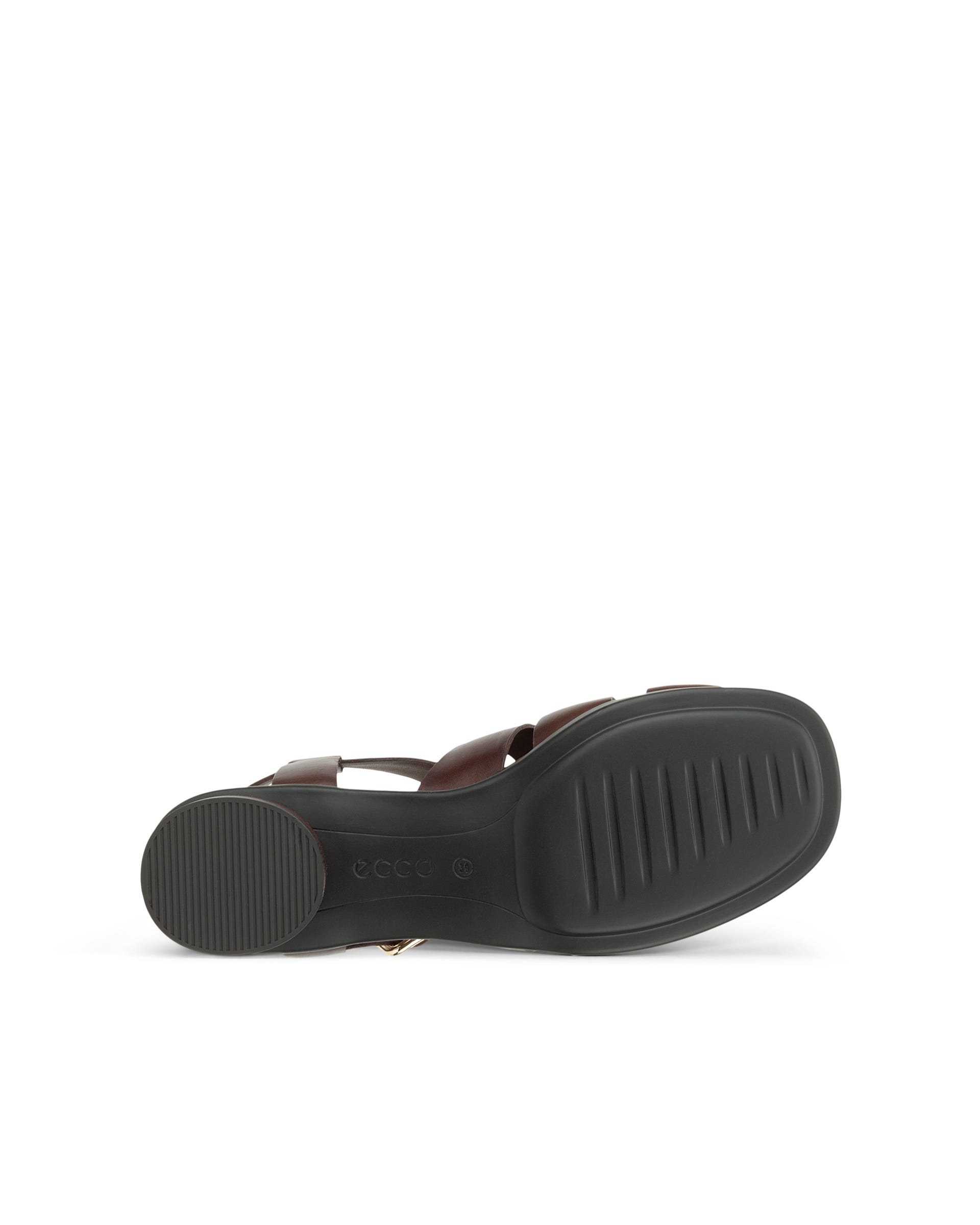 Women's ECCO® Sculpted Alba 25 Leather Sandal - Brown - Sole