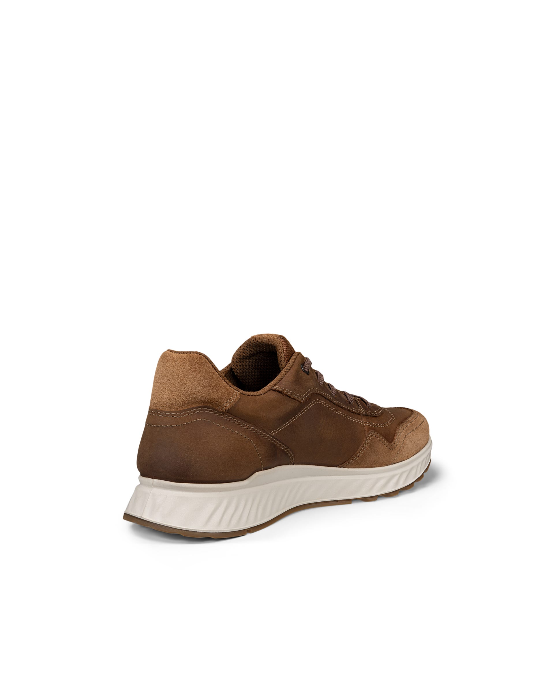 ECCO® EXOSTRIDE heren nubuck sneaker - Bruin - Outside
