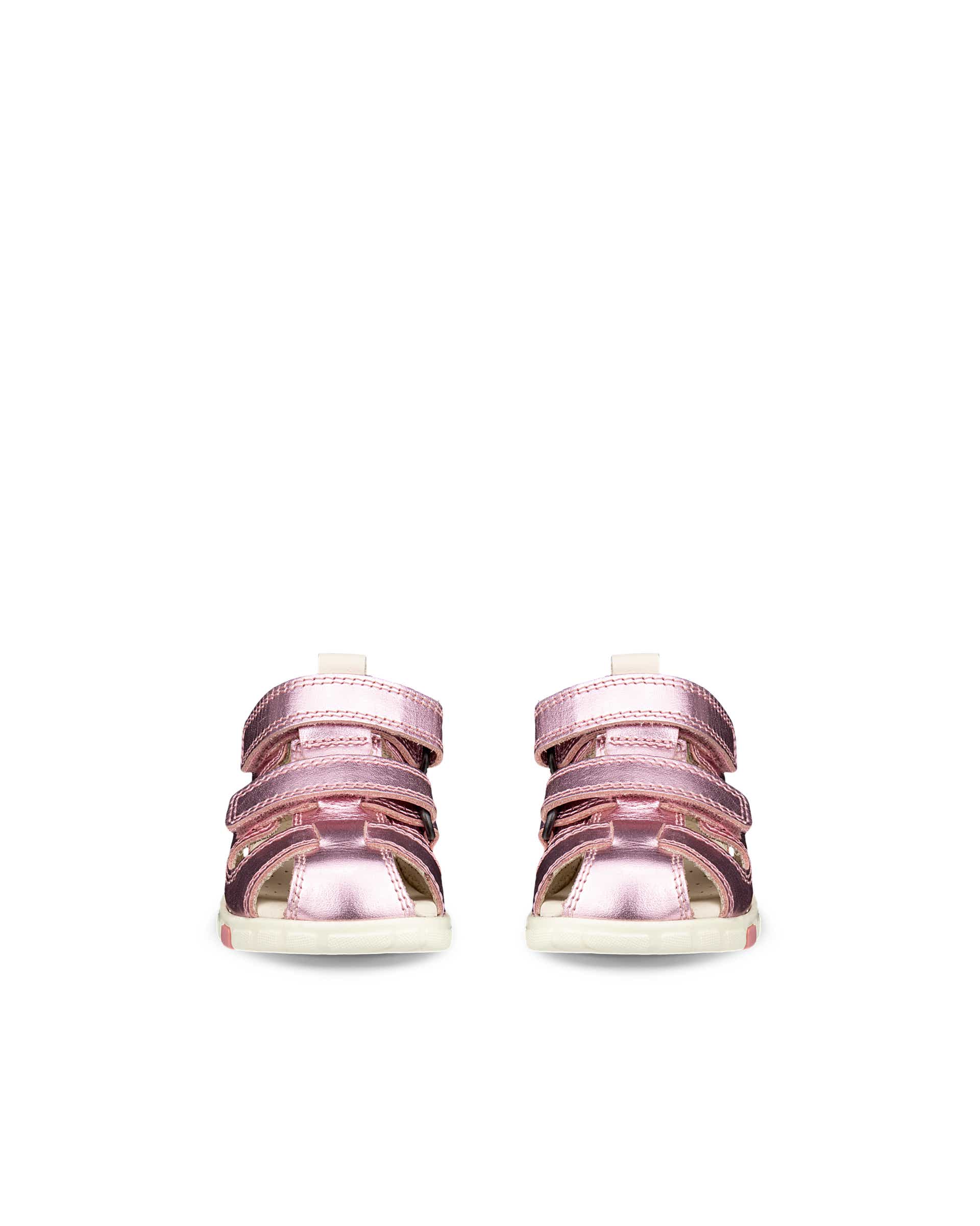 ECCO® Soft 7 Bottines zippées en daim pour femme - Rose - Front pair