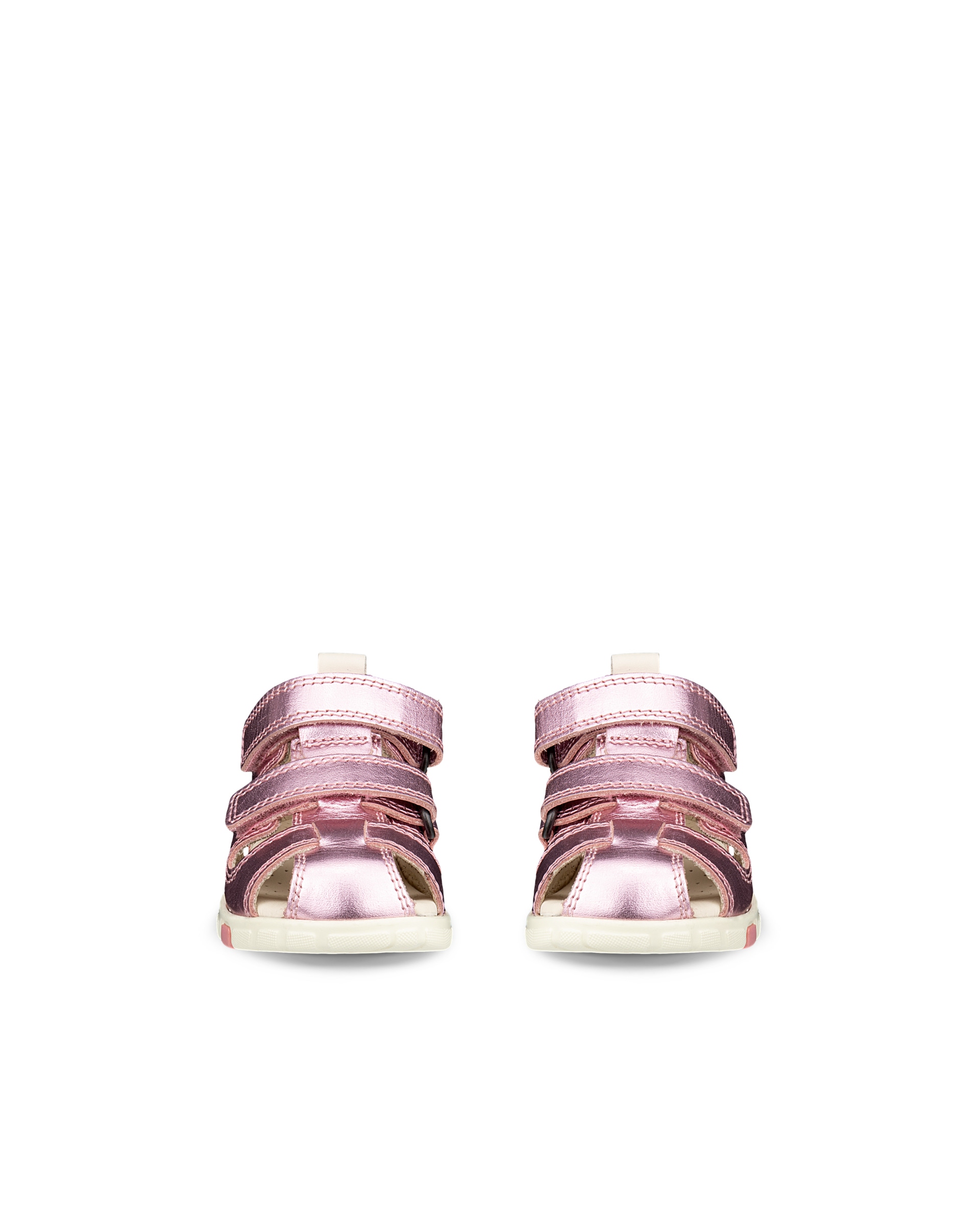 ECCO® Soft 7 Bottines zippées en daim pour femme - Rose - Front pair