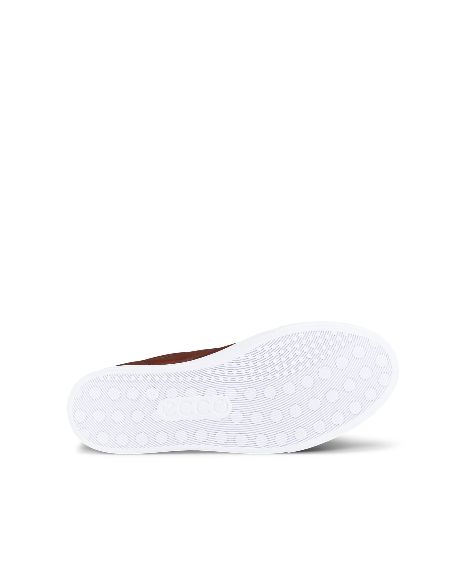 Men's ECCO® Soft 10 Leather Sneaker - Brown - Sole