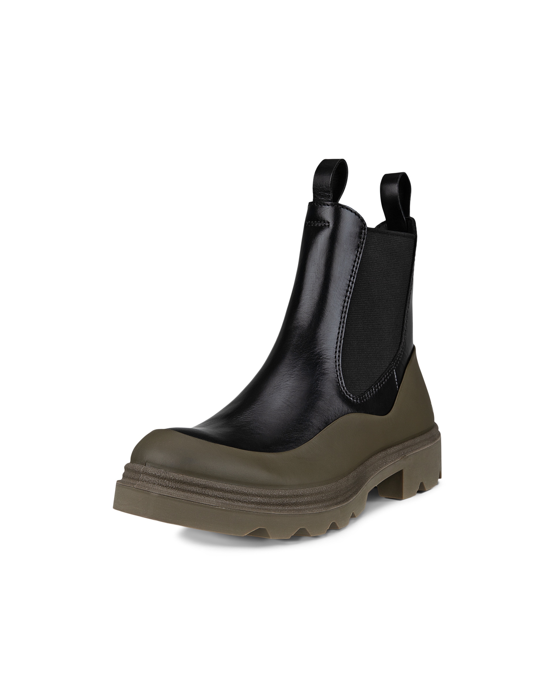 ECCO Grainer ウィメンズ レザーチェルシーブーツ - ブラック - Main