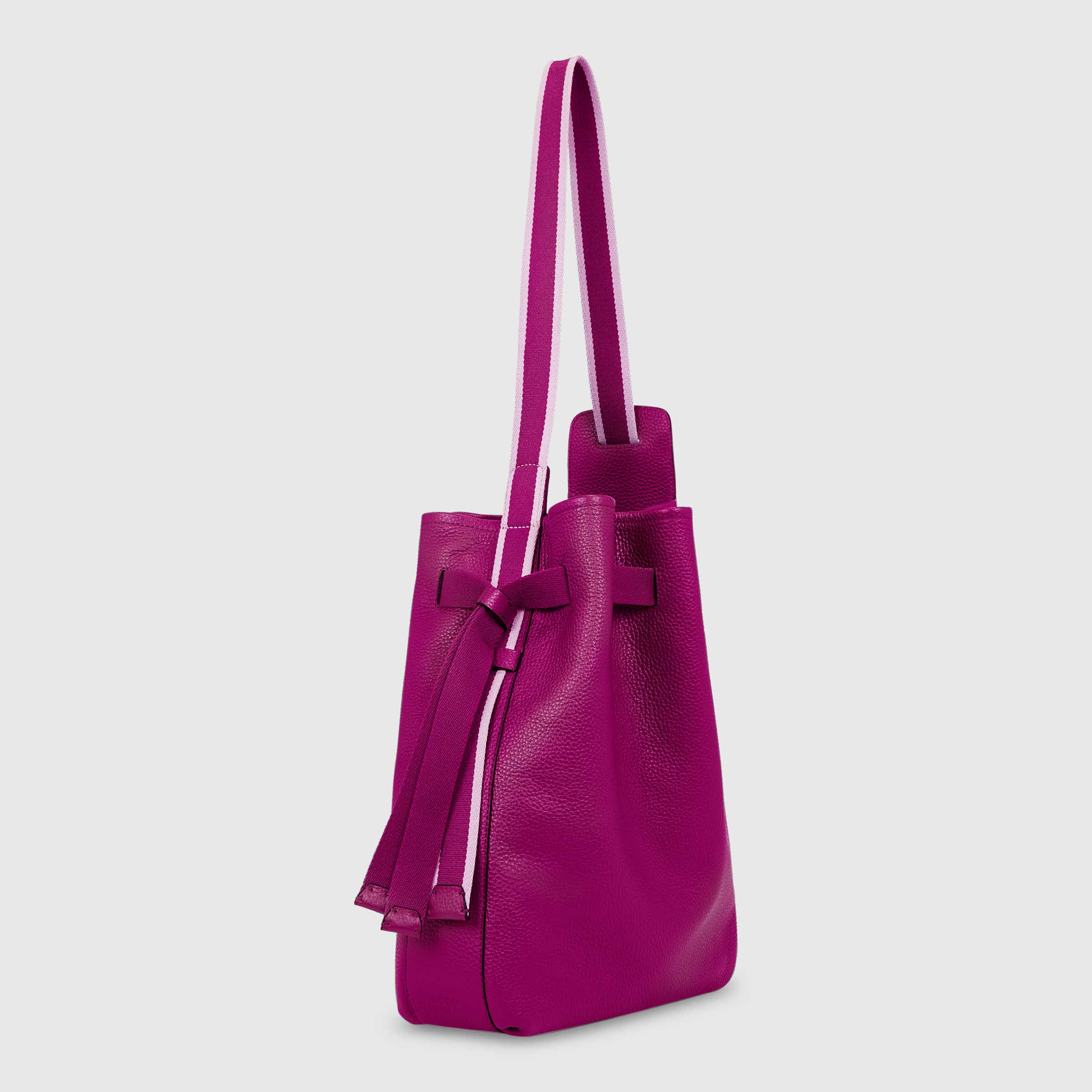 ECCO® Sail Leather Compact Shoulder Bag - Purple - Main
