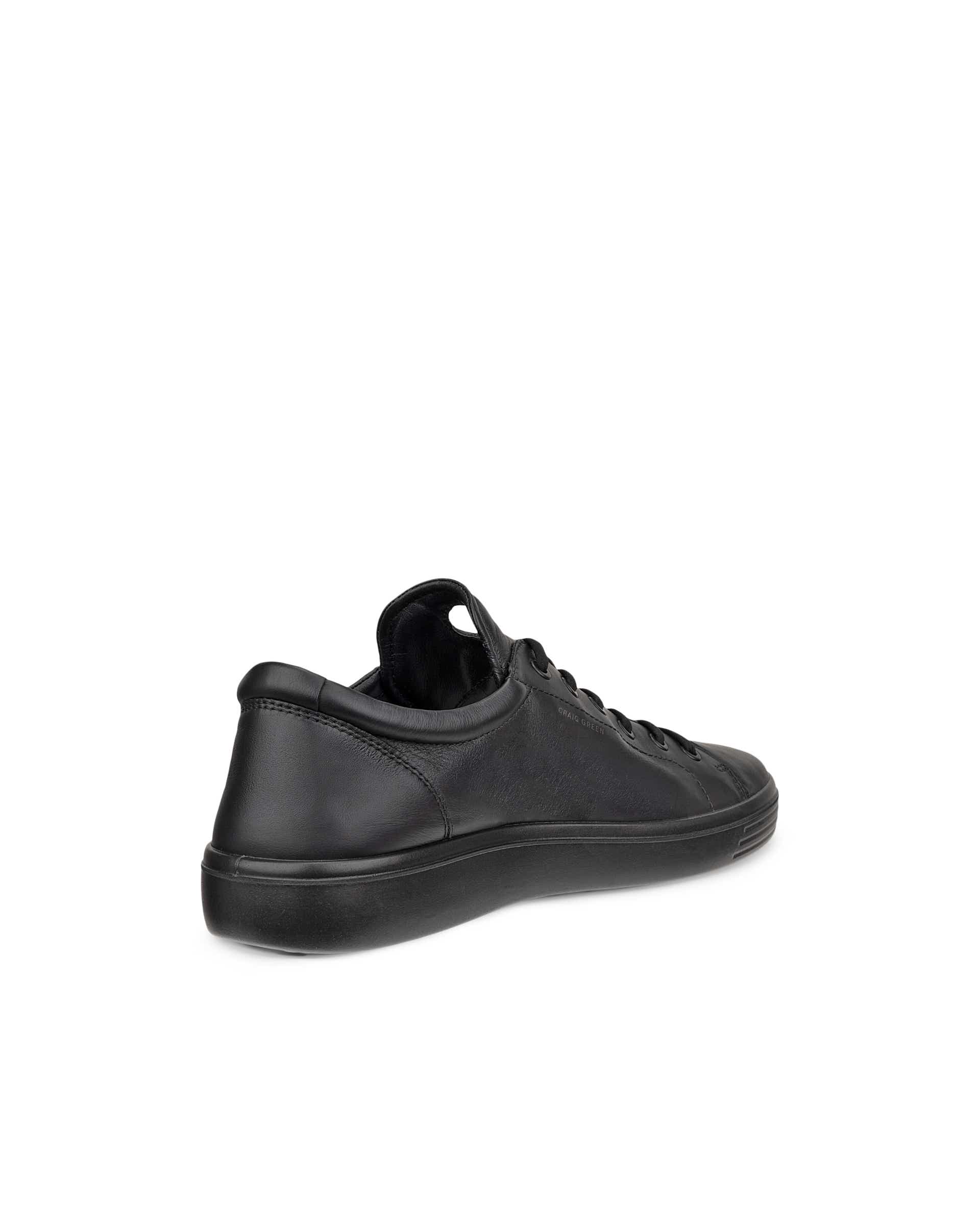 ECCO® SOFT CLASSIC Herren Ledersneaker - Schwarz - Back