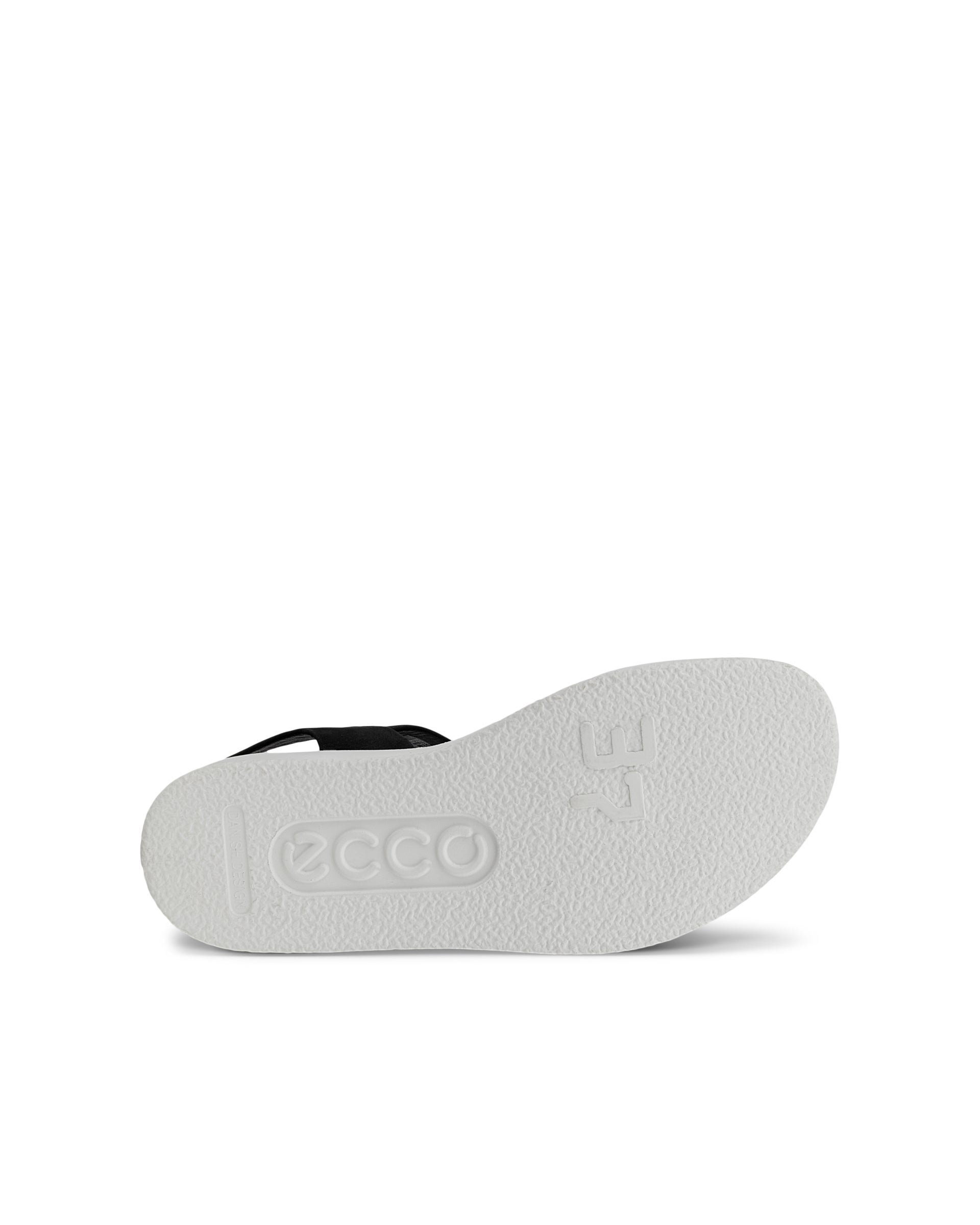 ECCO Flowt Flat Sandal ウィメンズ レザーフラットサンダル - ブラック - Sole