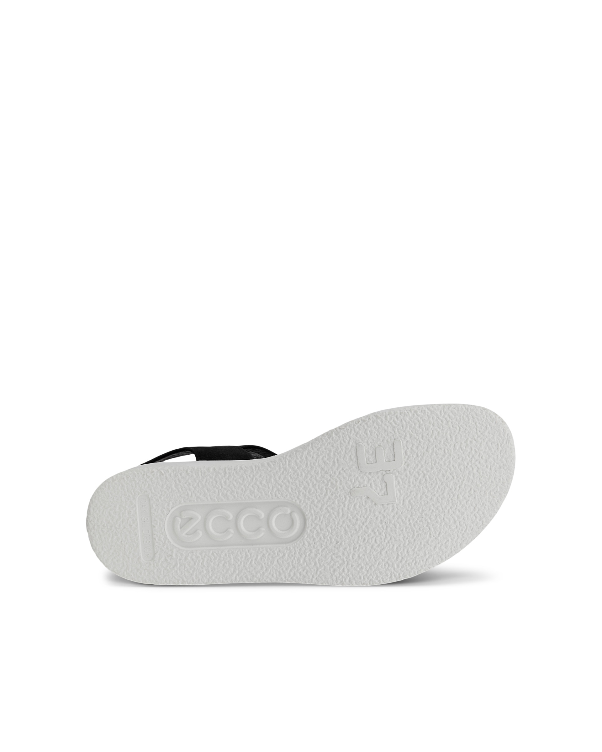 ECCO® Flowt sandale plate en nubuck pour femme - Noir - Sole