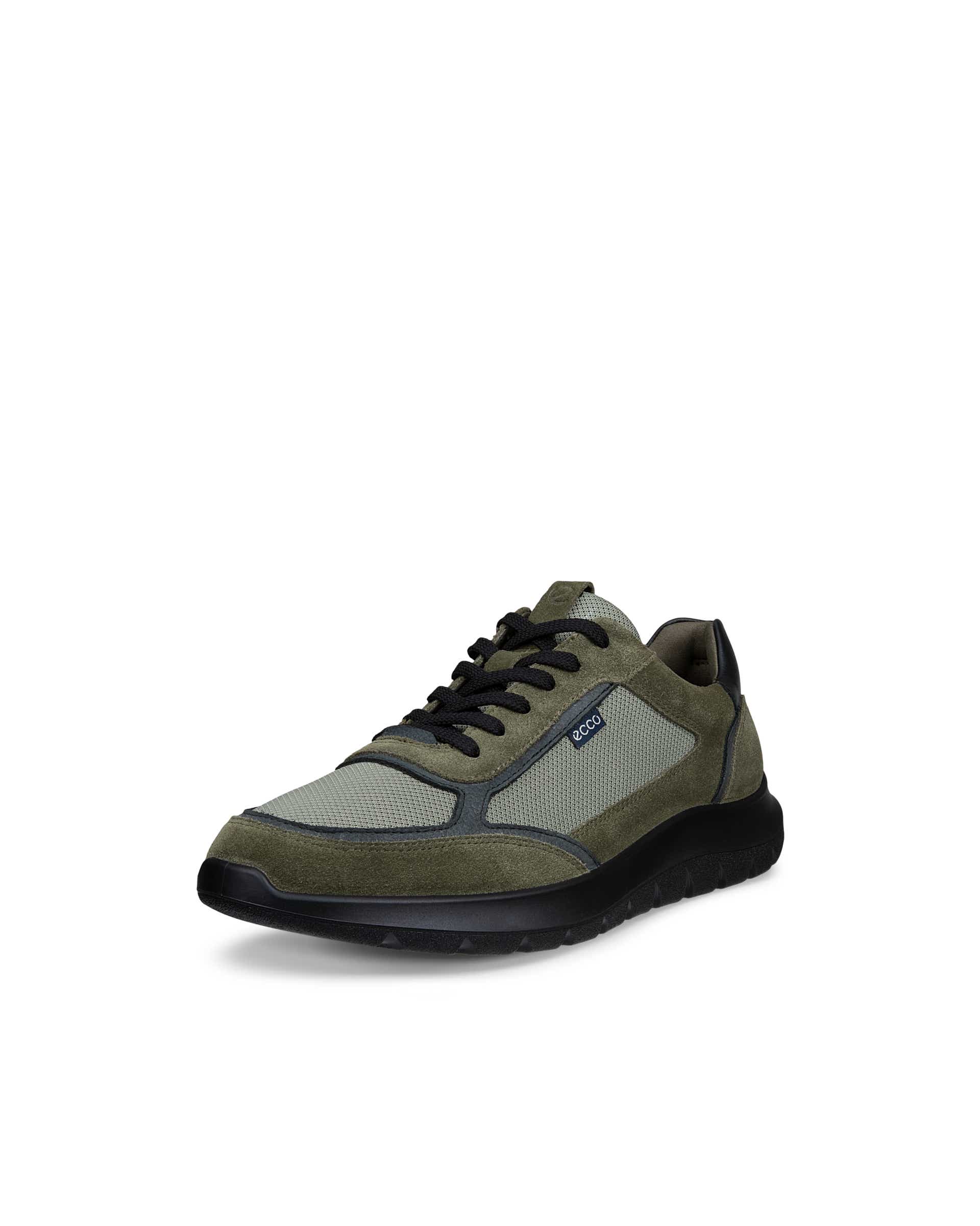 ECCO® CITY STRIDE sneakers i læder til herrer - Grøn - Main