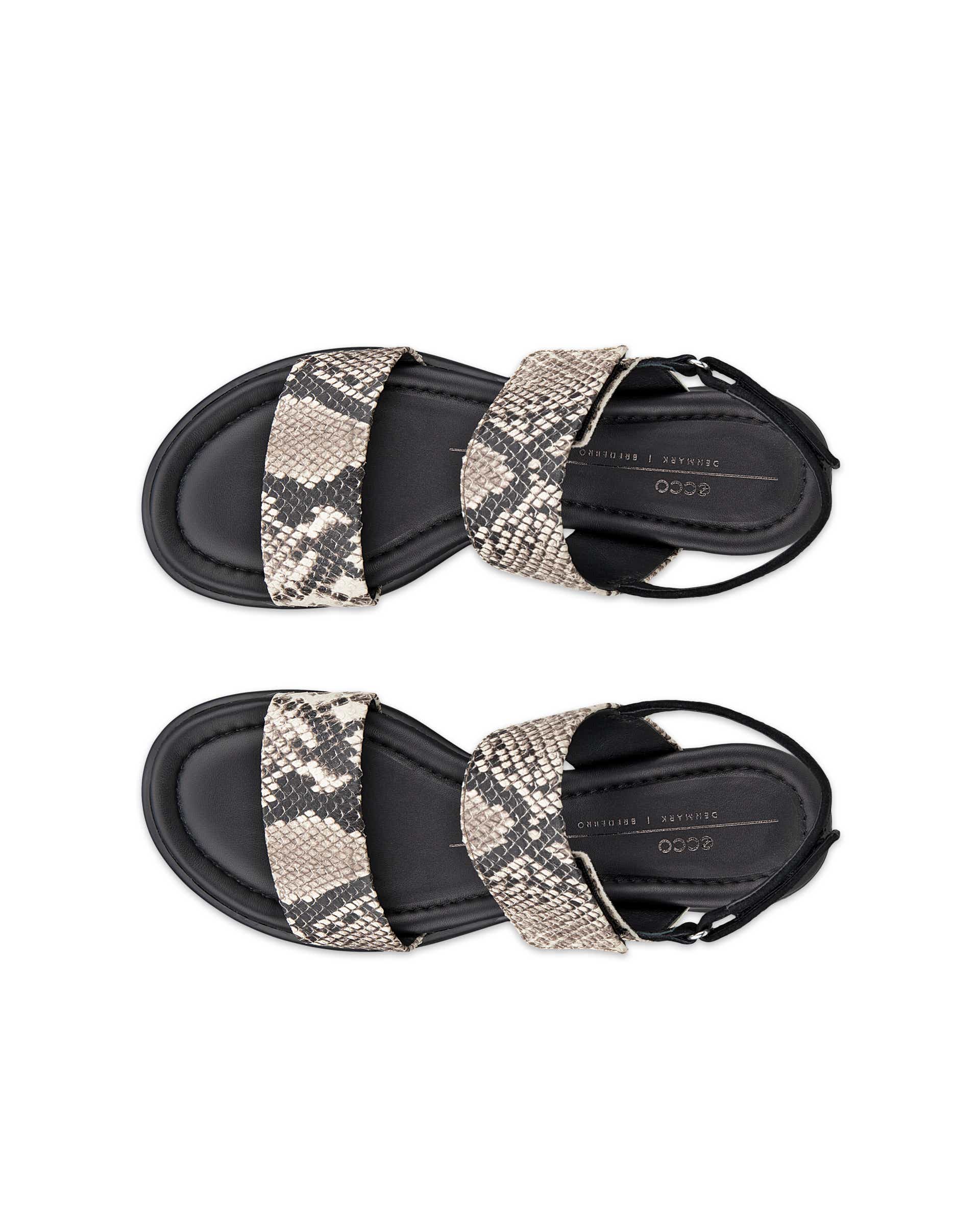 ECCO® Sculpted Sandal LX 35 sandale à talon en cuir pour femme - Beige - Top left pair