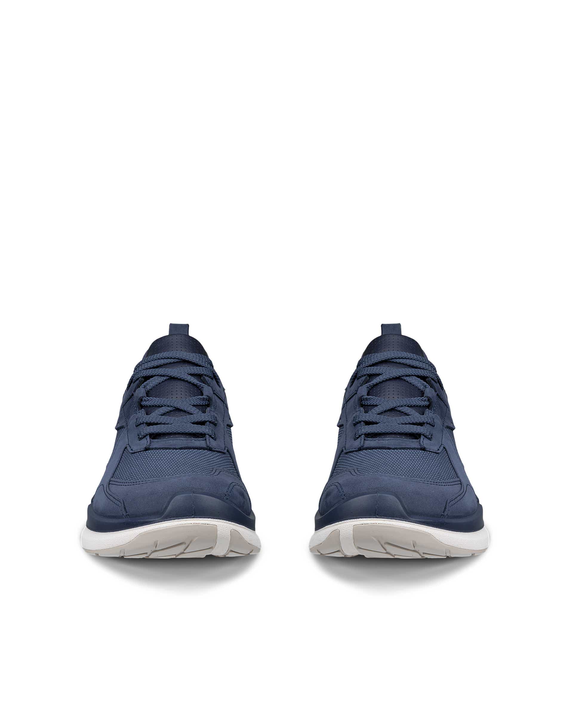 ECCO biom 2.2 WOMEN ウィメンズ レザーGore-Texスニーカー - ブルー - Front pair