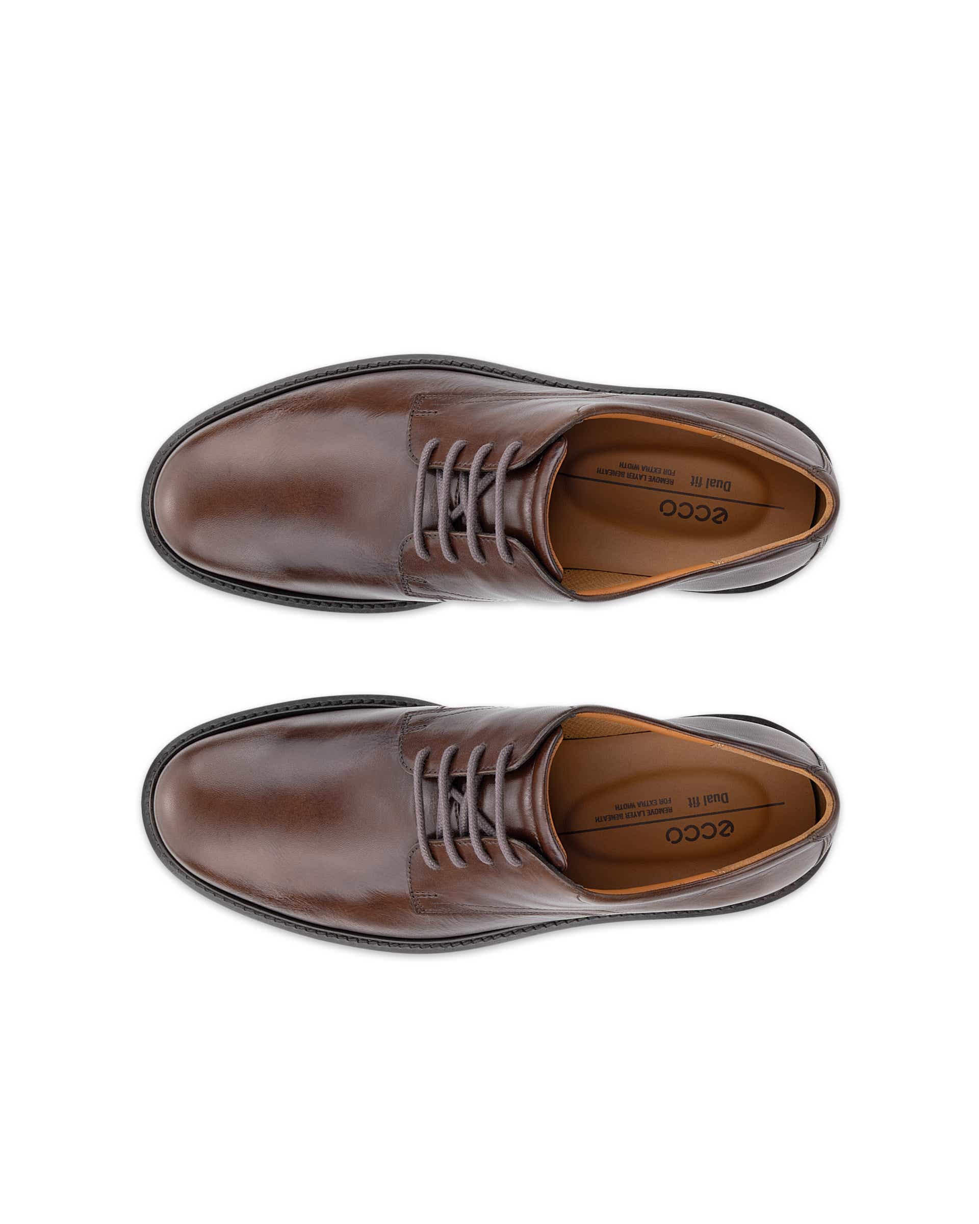 ECCO® Metropole London derbies cuir pour homme - Brun - Top left pair