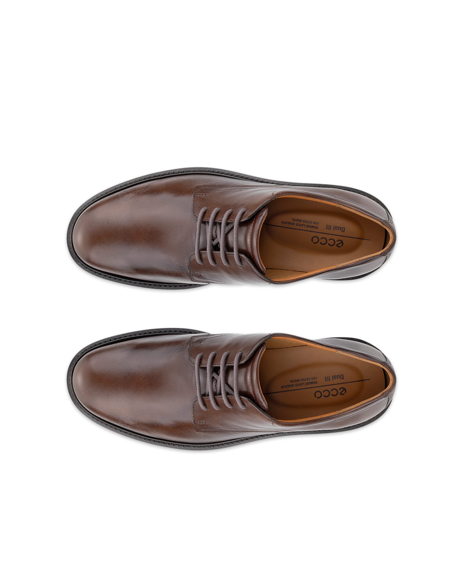 ECCO® Metropole London derbies cuir pour homme - Brun - Top left pair