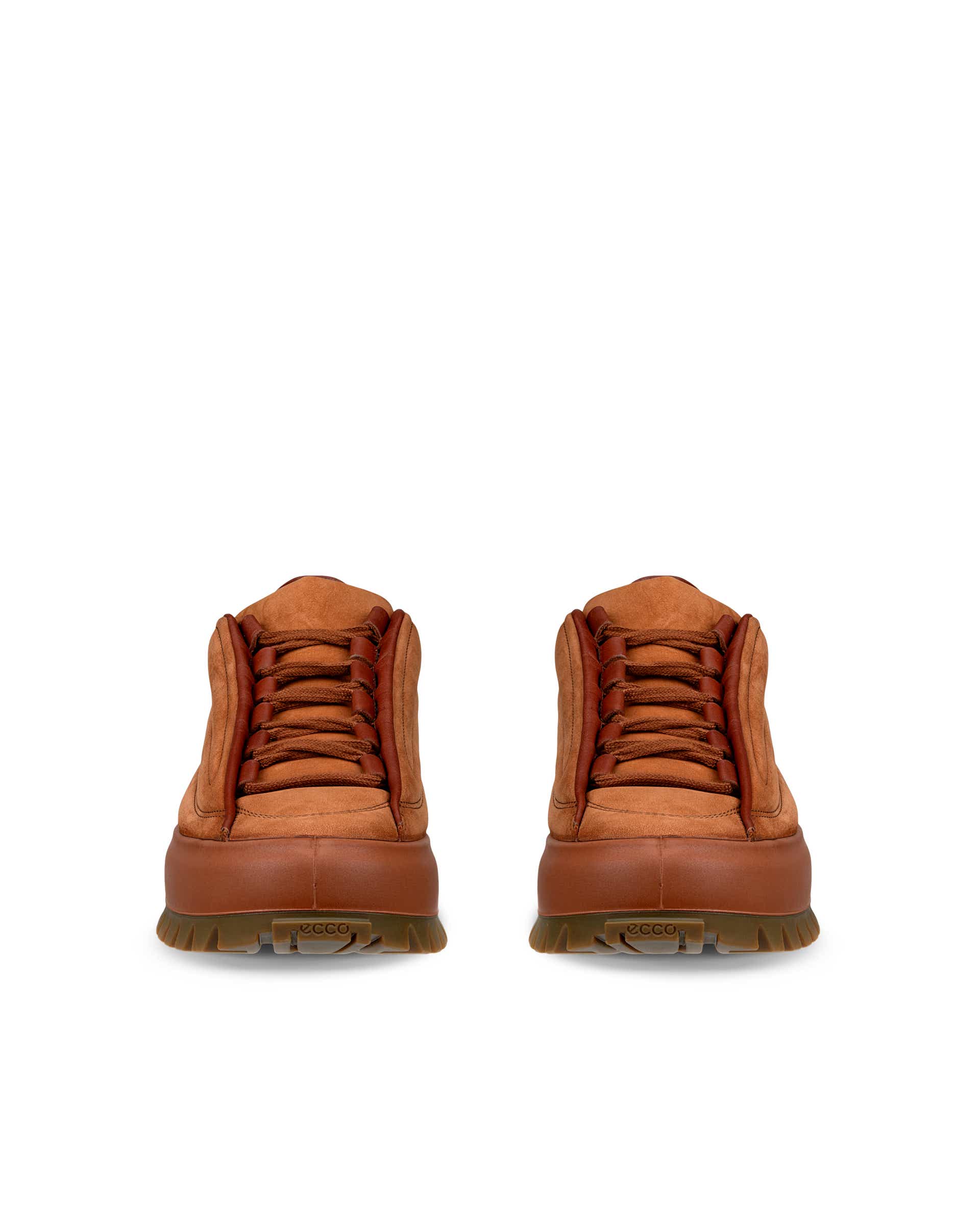 ECCO STREET ACE RAL7000 MENS メンズ ヌバックスニーカー - ブラウン - Front pair